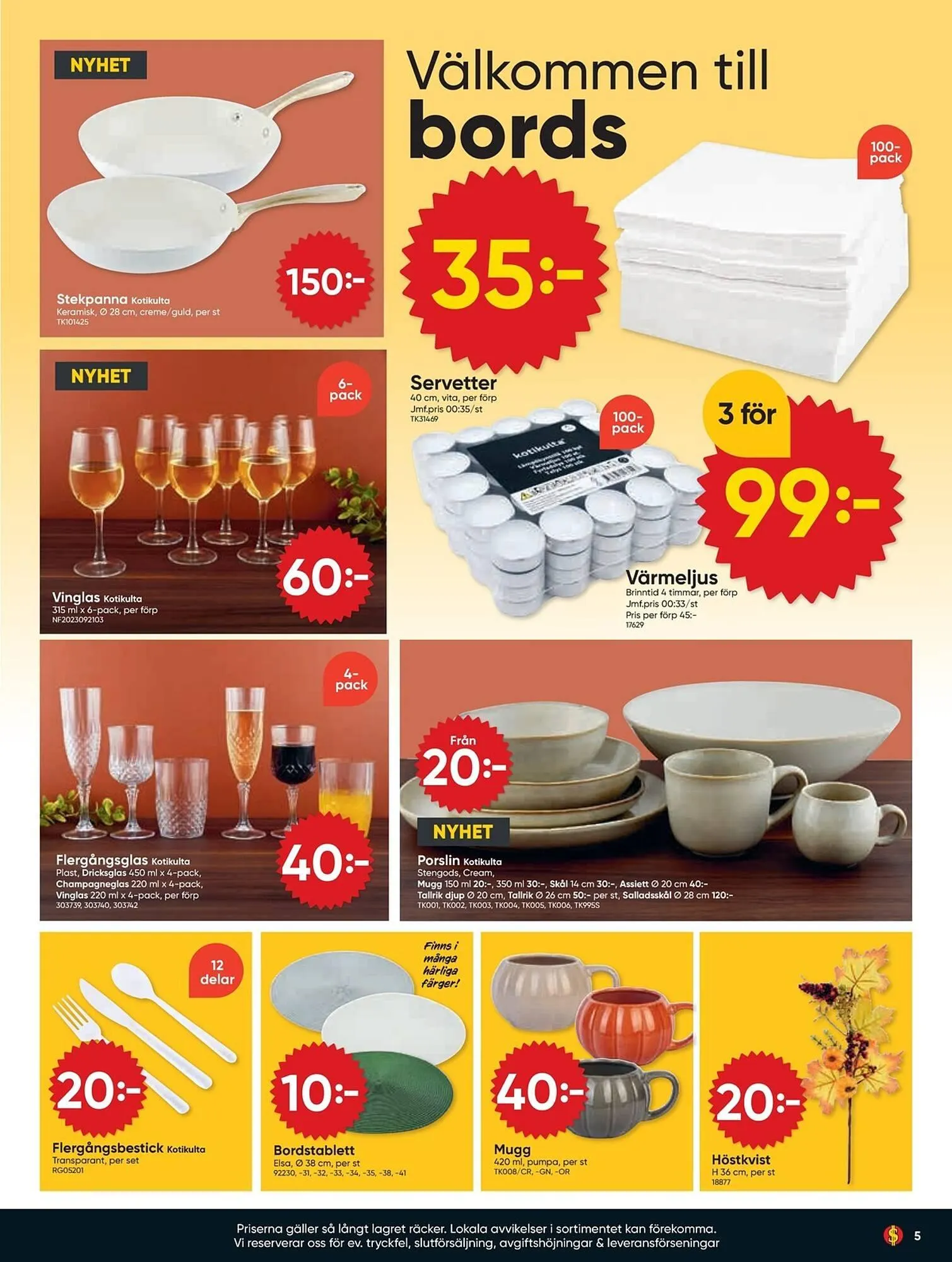 DollarStore annonsblad från 27 oktober till 2 november 2025 - Reklamblad sidor 5