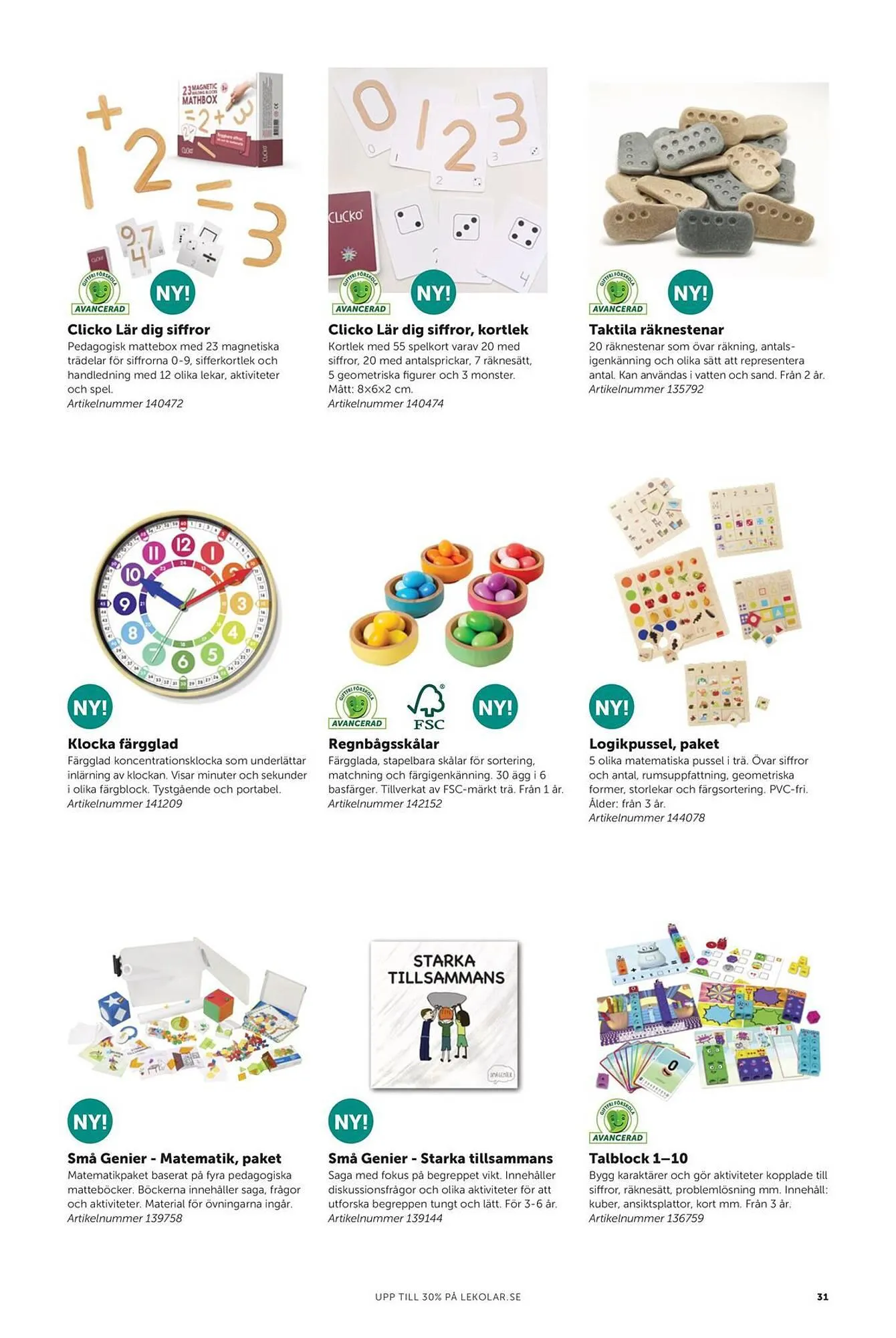 Lekolar reklamblad från 23 februari till 31 december 2024 - Reklamblad sidor 31