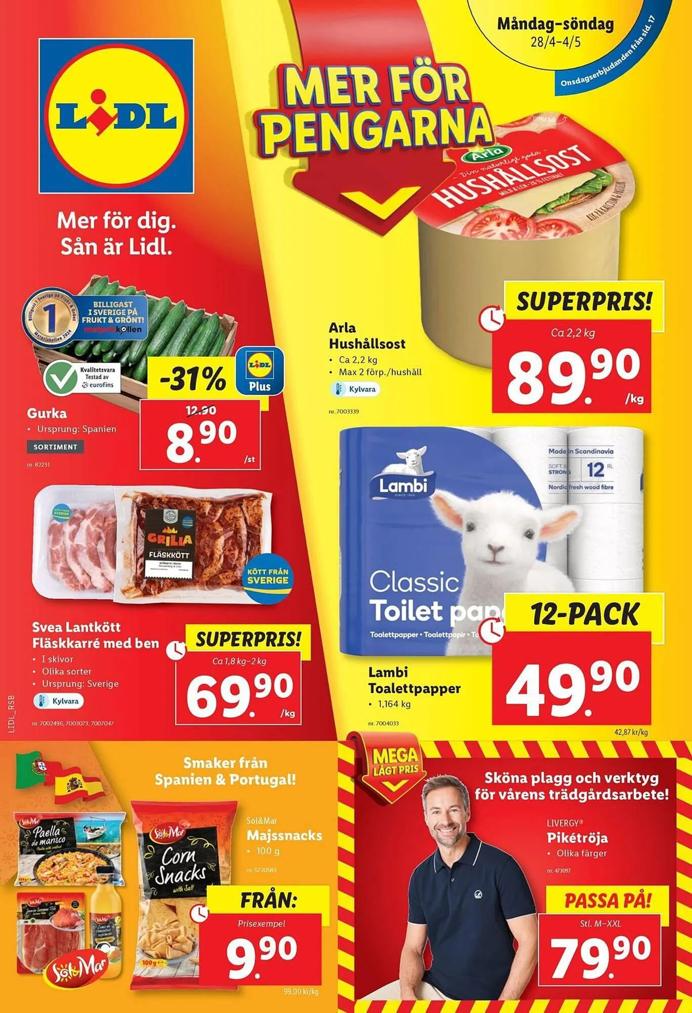 Lidl reklamblad från 28 april till 4 maj 2025 - Reklamblad sidor 1