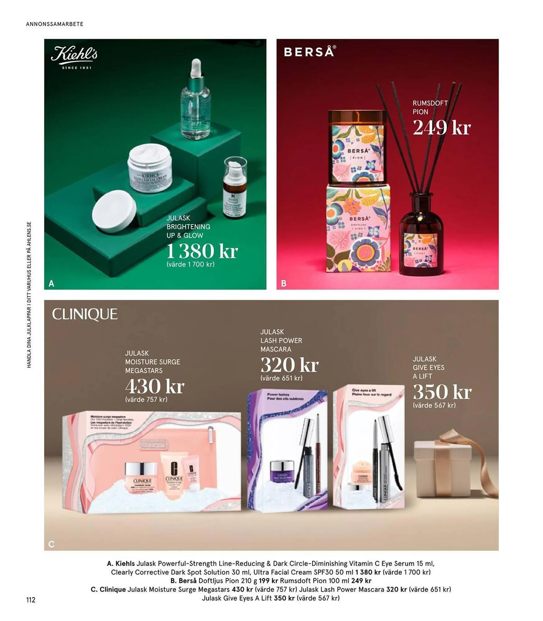 Åhléns reklamblad från 24 november till 24 december 2023 - Reklamblad sidor 112