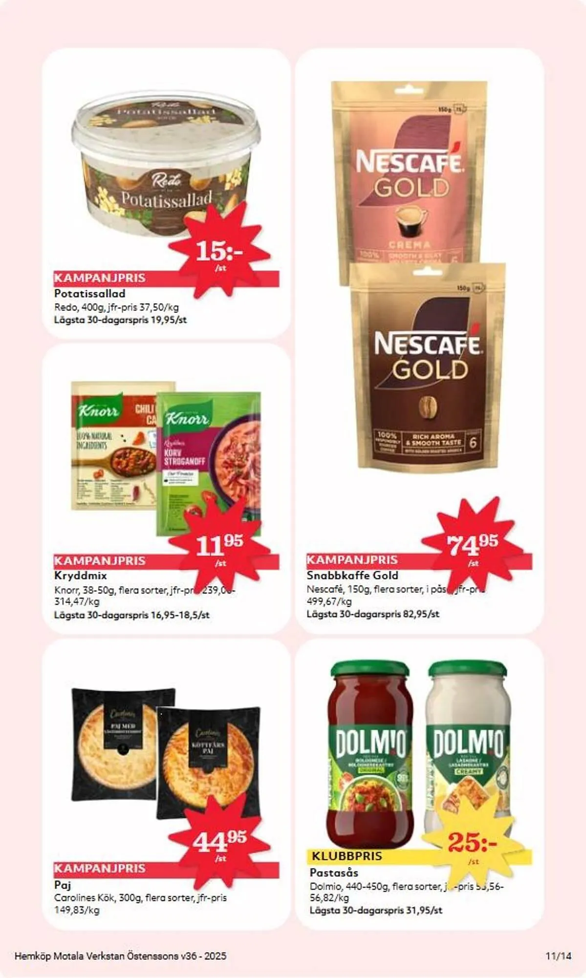 Östenssons reklamblad från 1 september till 7 september 2025 - Reklamblad sidor 11