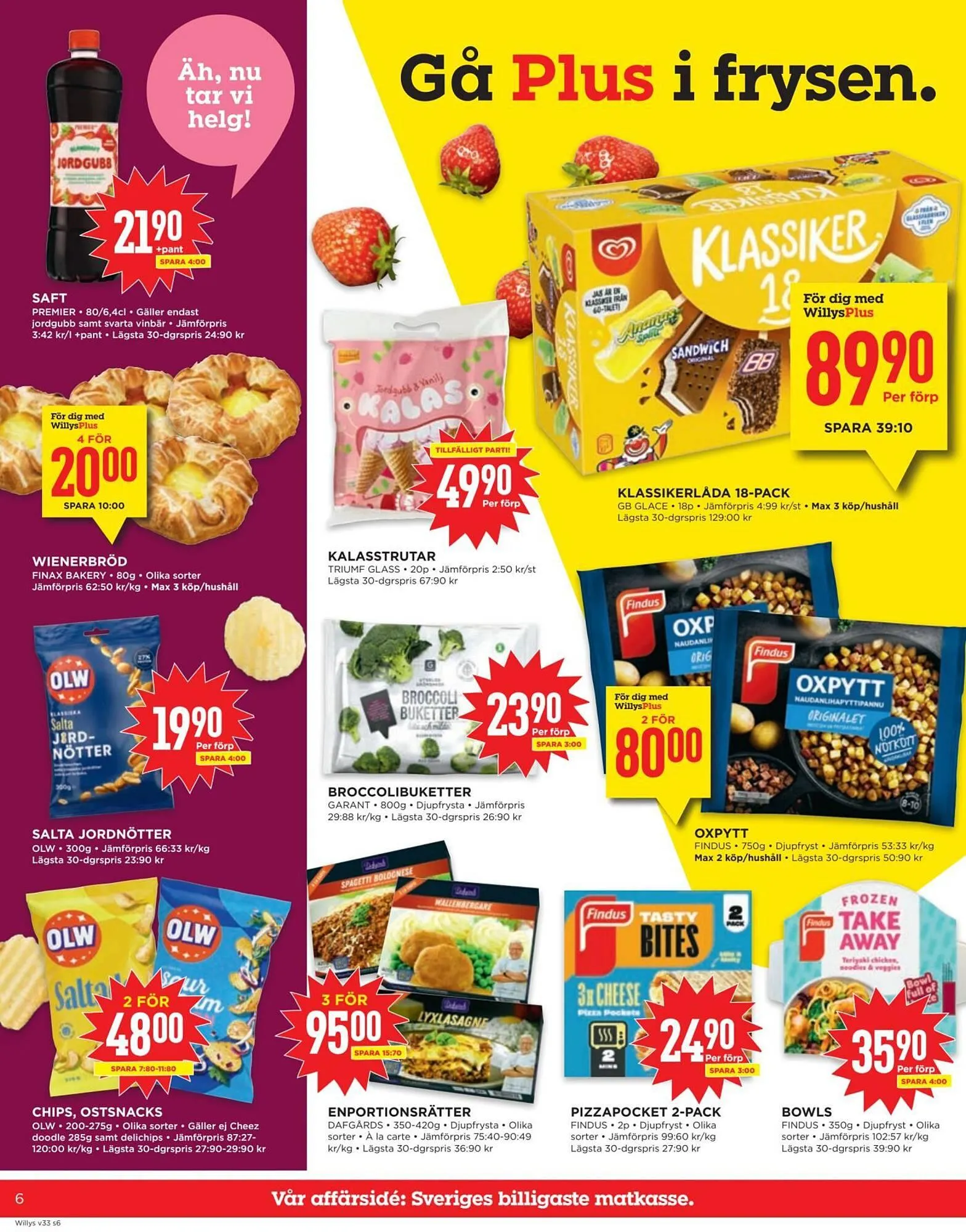 Willys reklamblad från 11 augusti till 17 augusti 2025 - Reklamblad sidor 6
