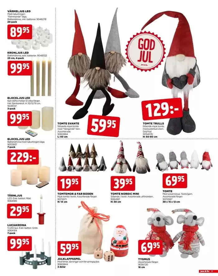 Jem&Fix reklamblad från 27 oktober till 24 december 2024 - Reklamblad sidor 9