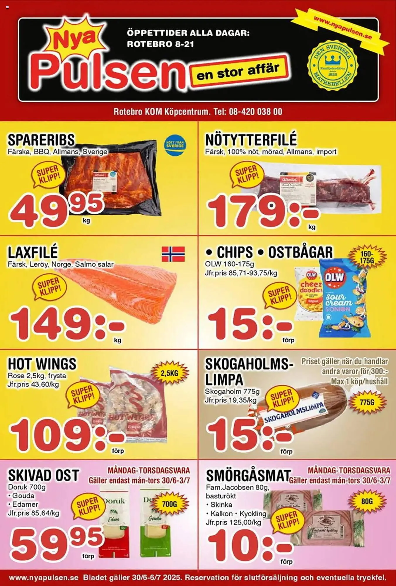 Nya Pulsen reklamblad - 1