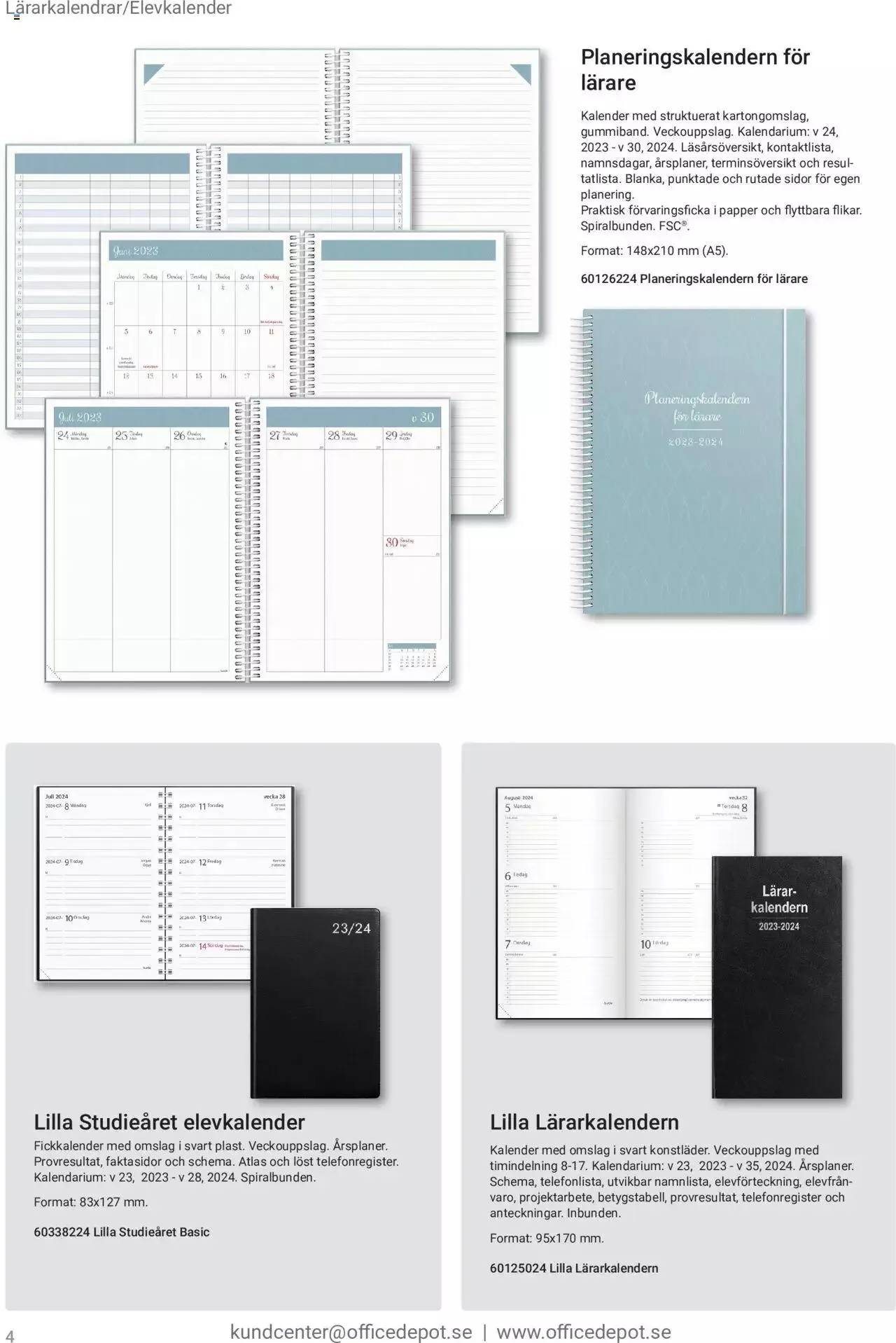 Office Depot - Lärarfolder 23/24 från 3 april till 31 december 2023 - Reklamblad sidor 4