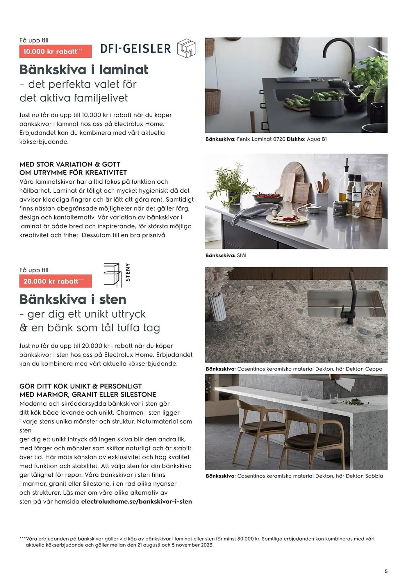 Electrolux Home reklamblad från 21 augusti till 2 oktober 2023 - Reklamblad sidor 5