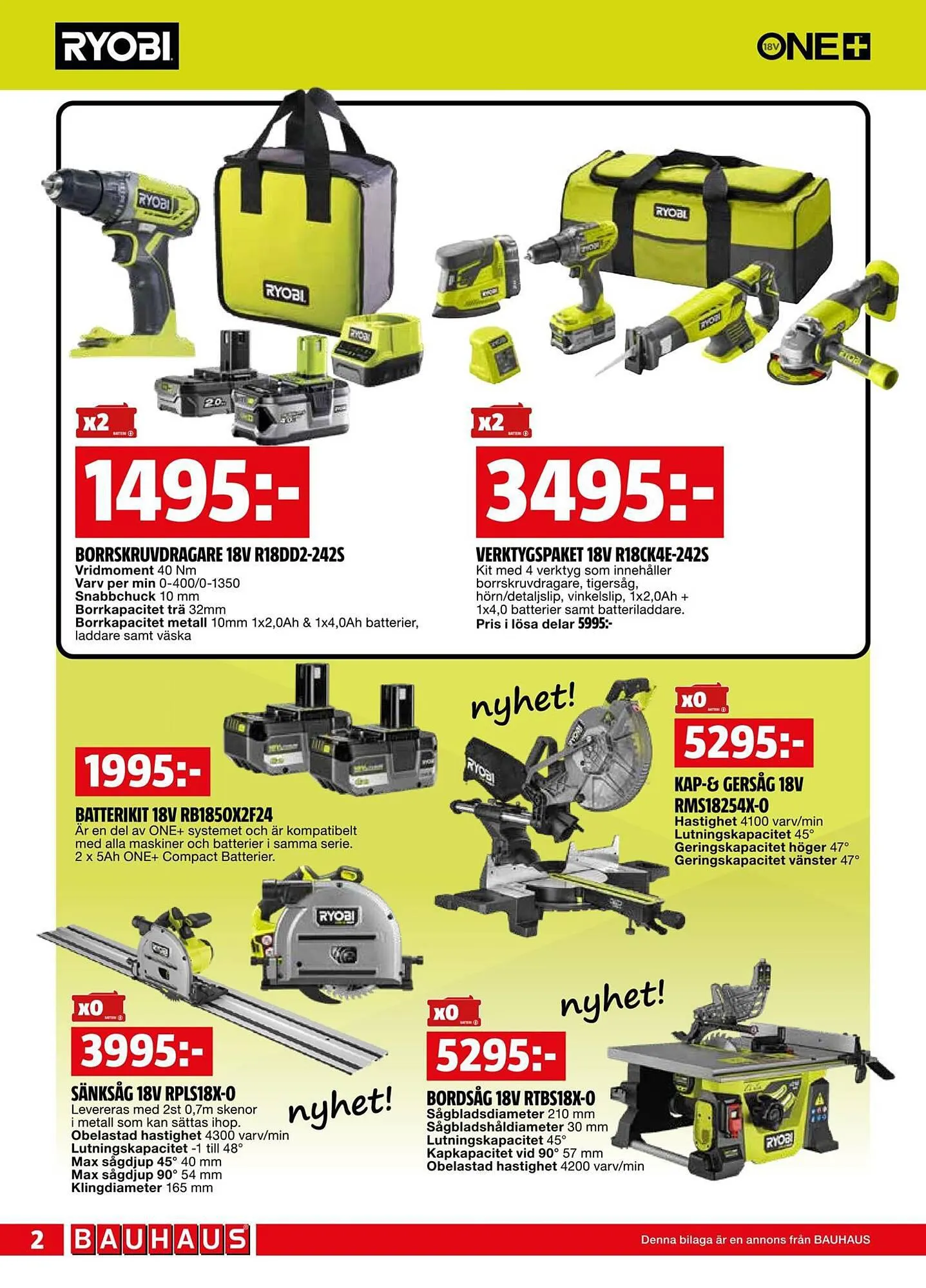 Bauhaus reklamblad från 1 oktober till 15 oktober 2023 - Reklamblad sidor 2