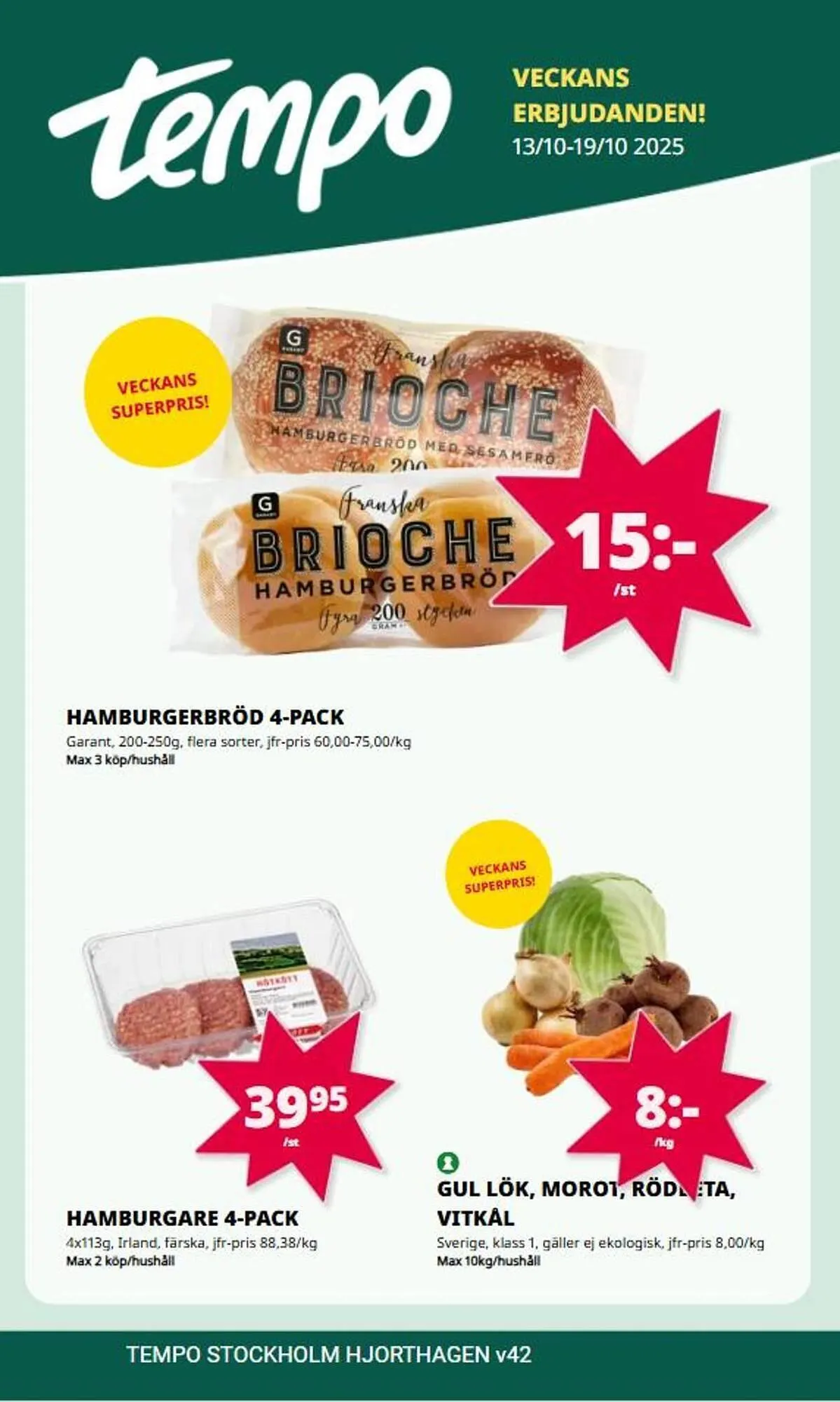 Tempo reklamblad från 13 oktober till 19 oktober 2025 - Reklamblad sidor 1