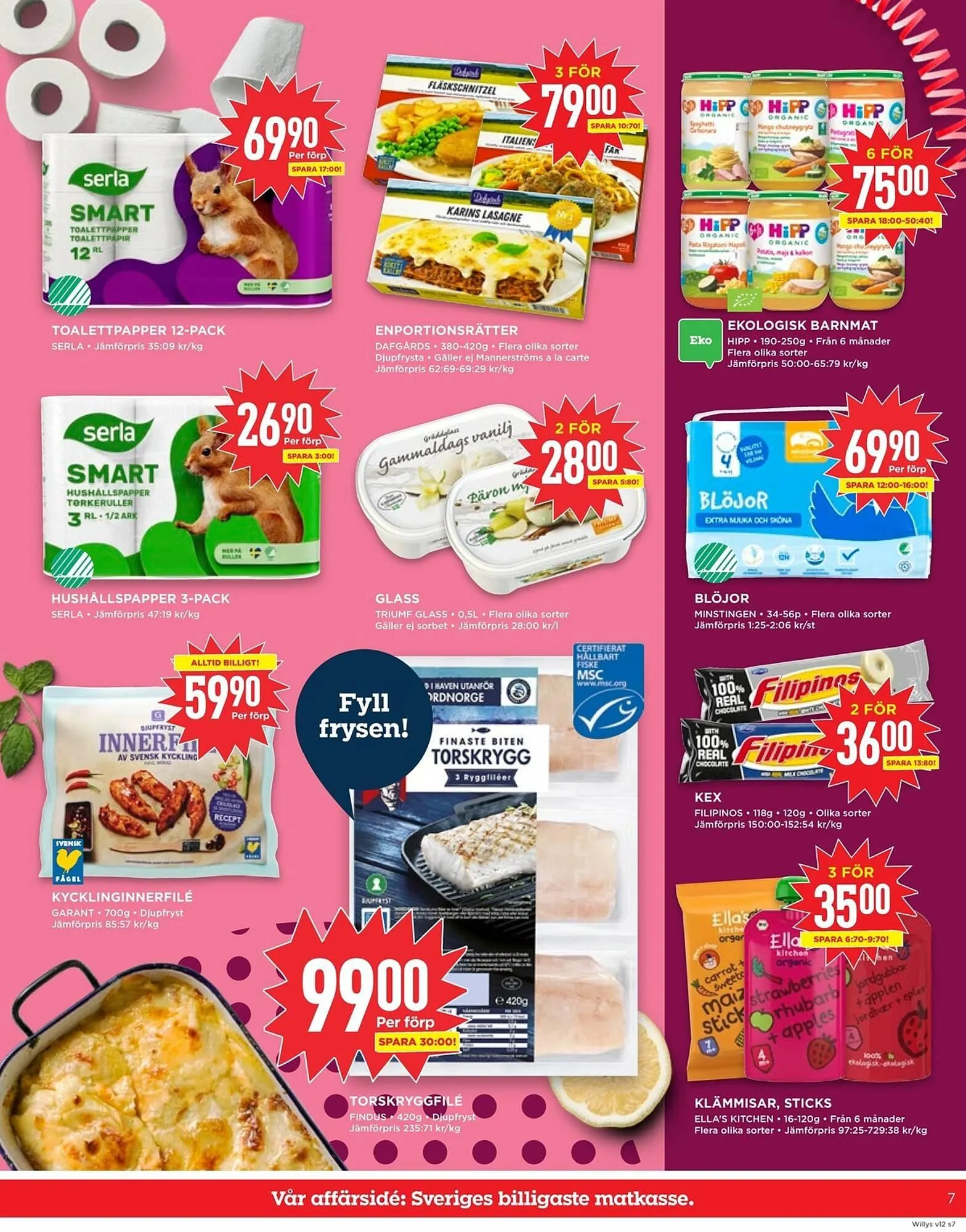 Willys reklamblad från 17 mars till 23 mars 2025 - Reklamblad sidor 7