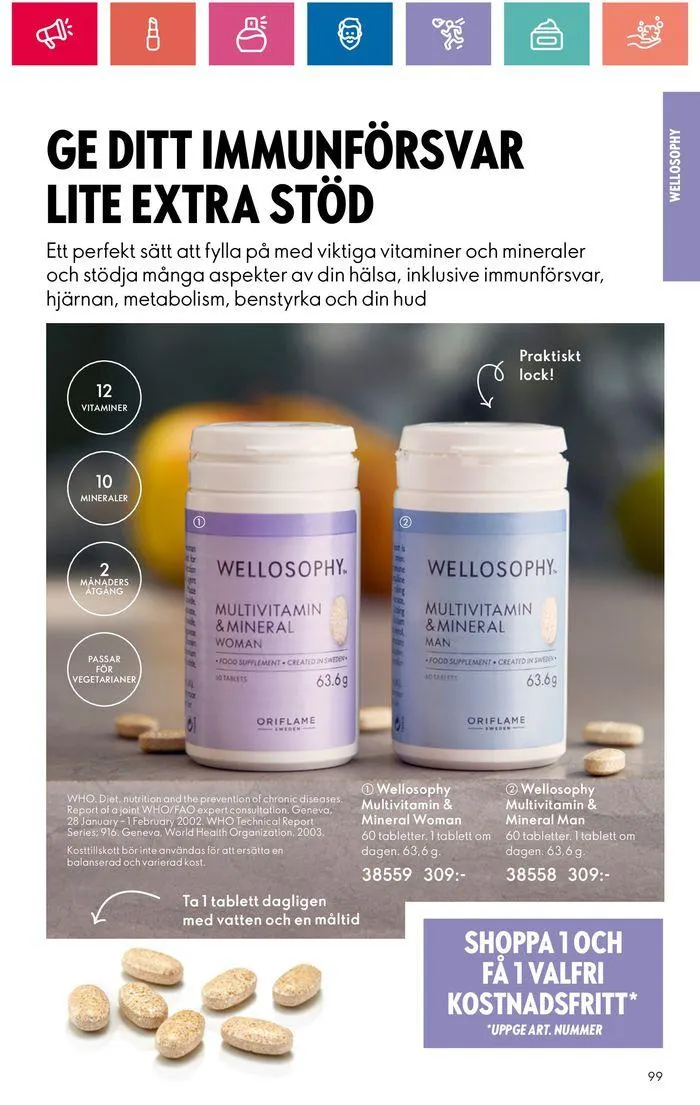 Oriflame reklamblad från 20 juni till 4 juli 2024 - Reklamblad sidor 99