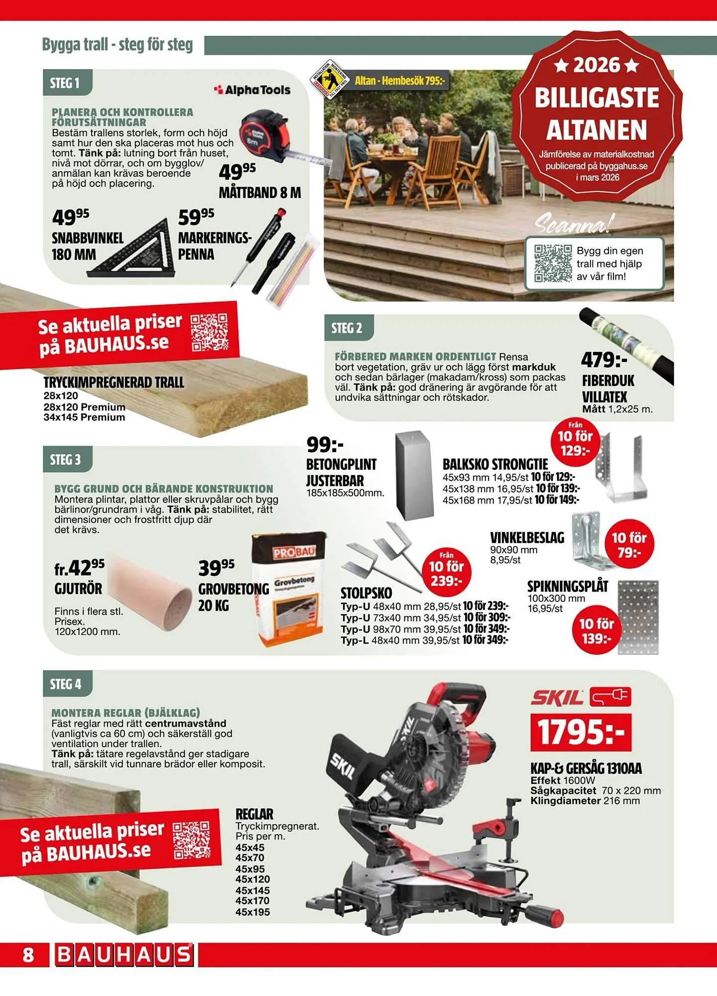 Bauhaus reklamblad från 4 maj till 18 maj 2026 - Reklamblad sidor 8