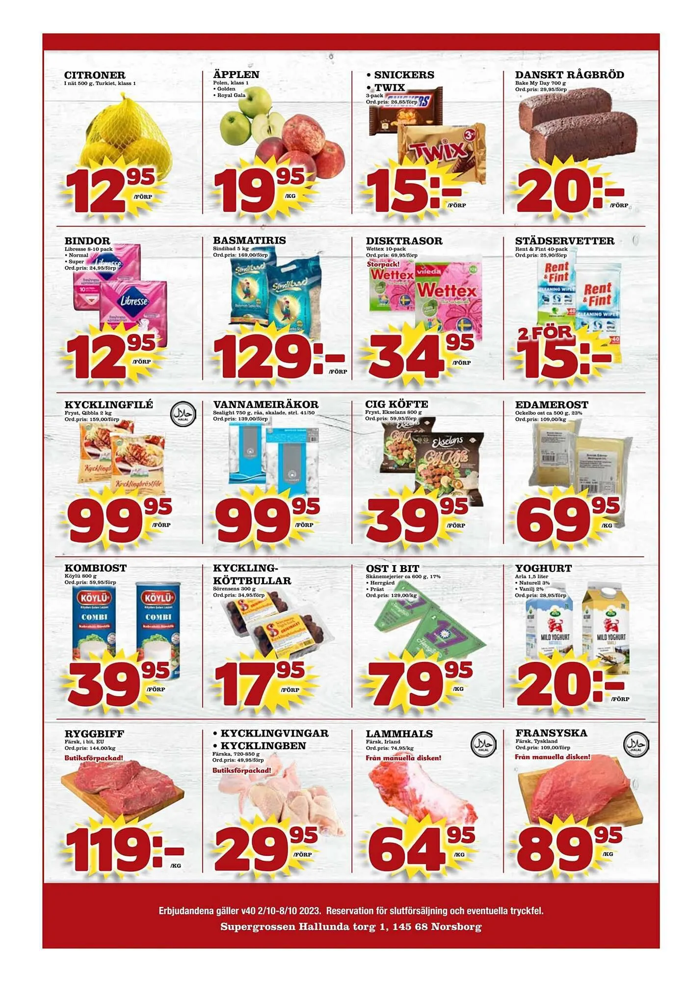 Supergrossen reklamblad från 1 oktober till 8 oktober 2023 - Reklamblad sidor 8