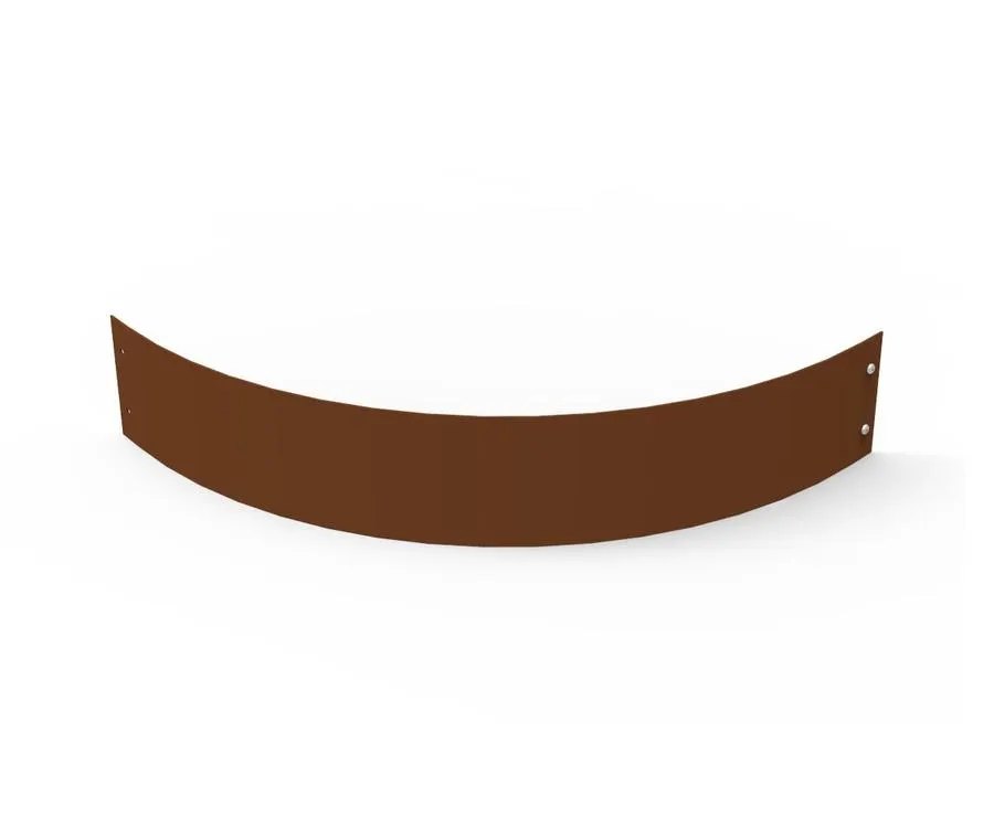Kantstål Corten 12 cm r=90 cm
