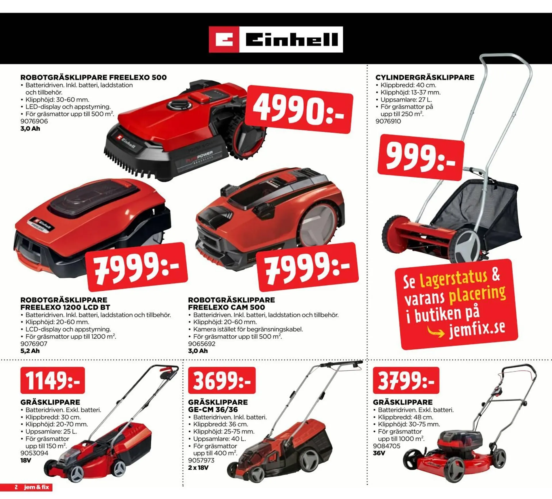 Jem&Fix reklamblad från 4 maj till 11 maj 2026 - Reklamblad sidor 2