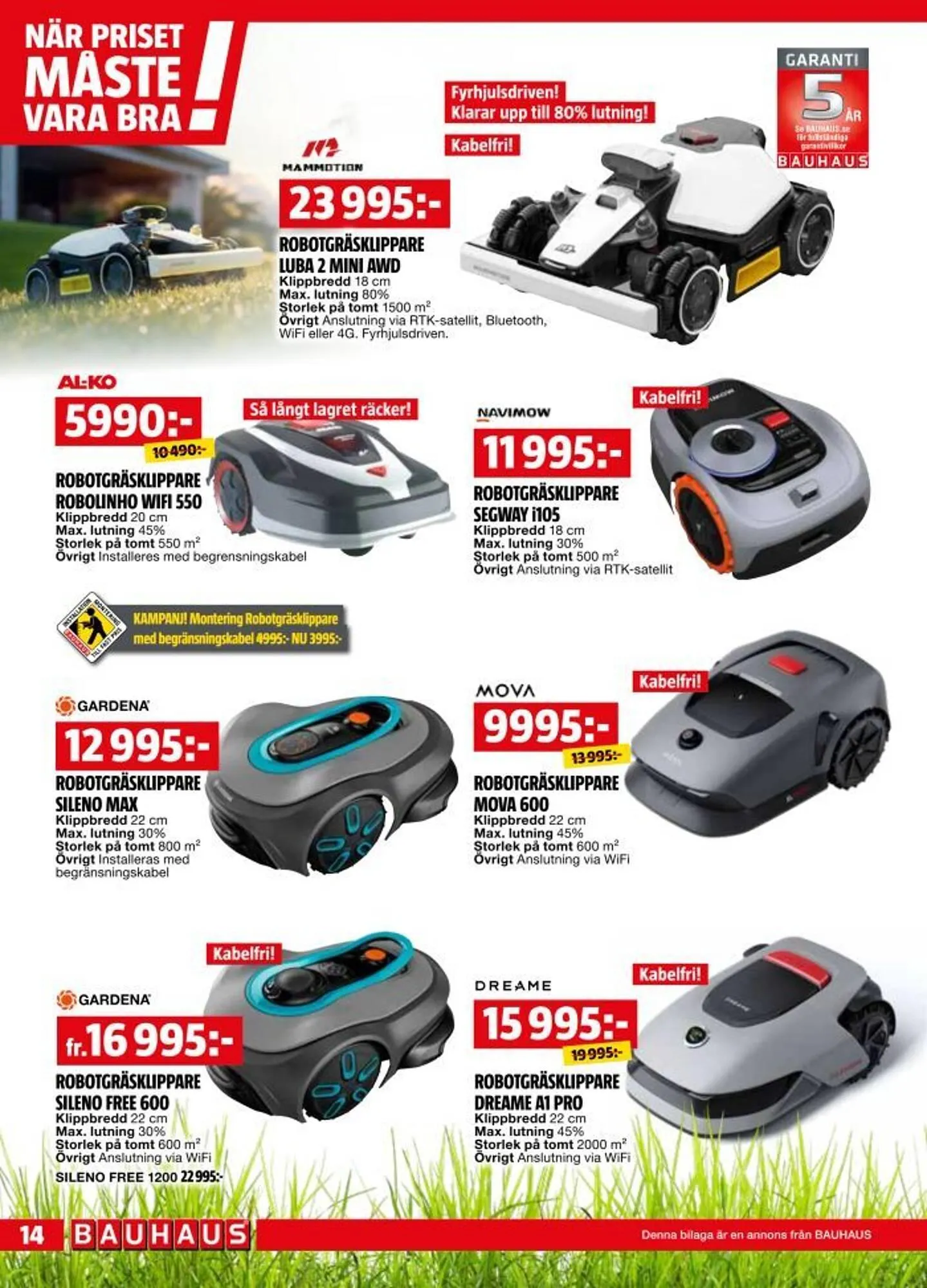 Bauhaus reklamblad från 26 maj till 15 juni 2025 - Reklamblad sidor 14