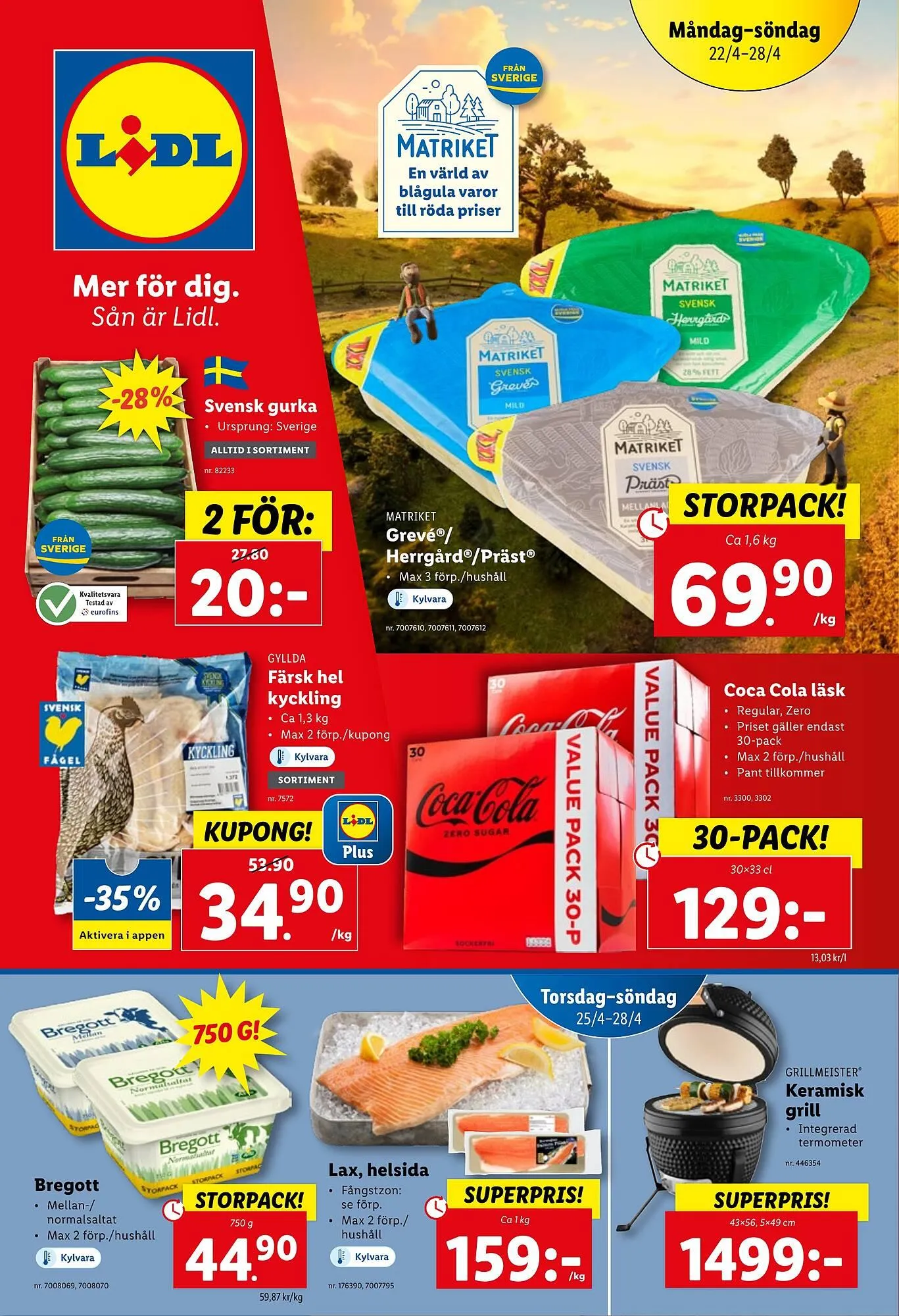 Lidl reklamblad från 22 april till 28 april 2024 - Reklamblad sidor 1