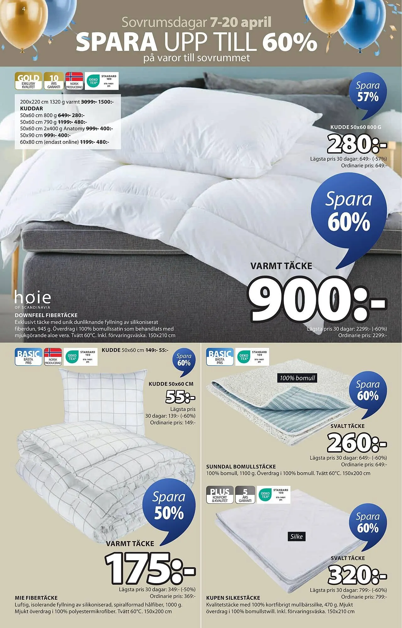 JYSK reklamblad från 7 april till 20 april 2025 - Reklamblad sidor 4