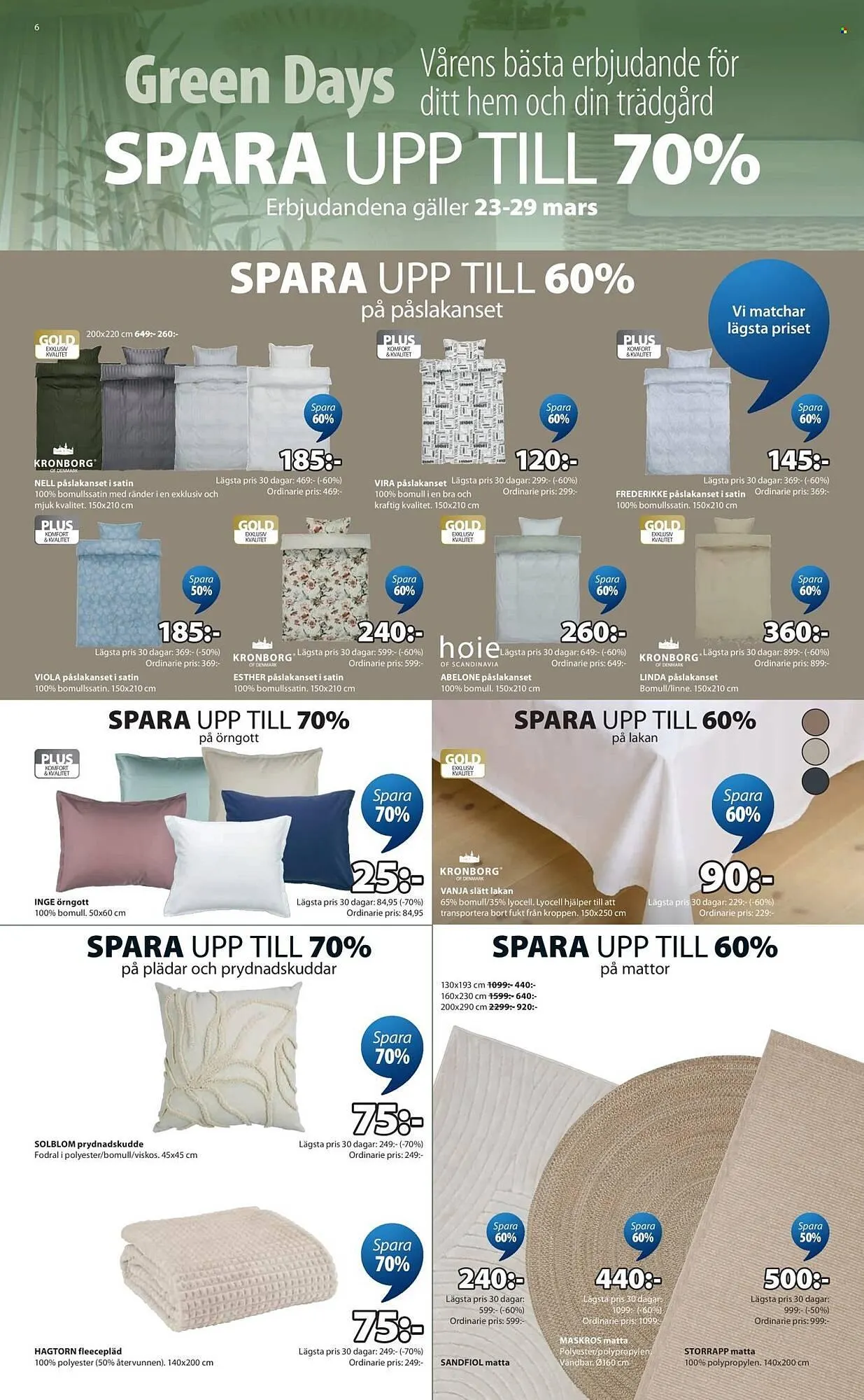 JYSK reklamblad från 23 mars till 29 mars 2026 - Reklamblad sidor 6