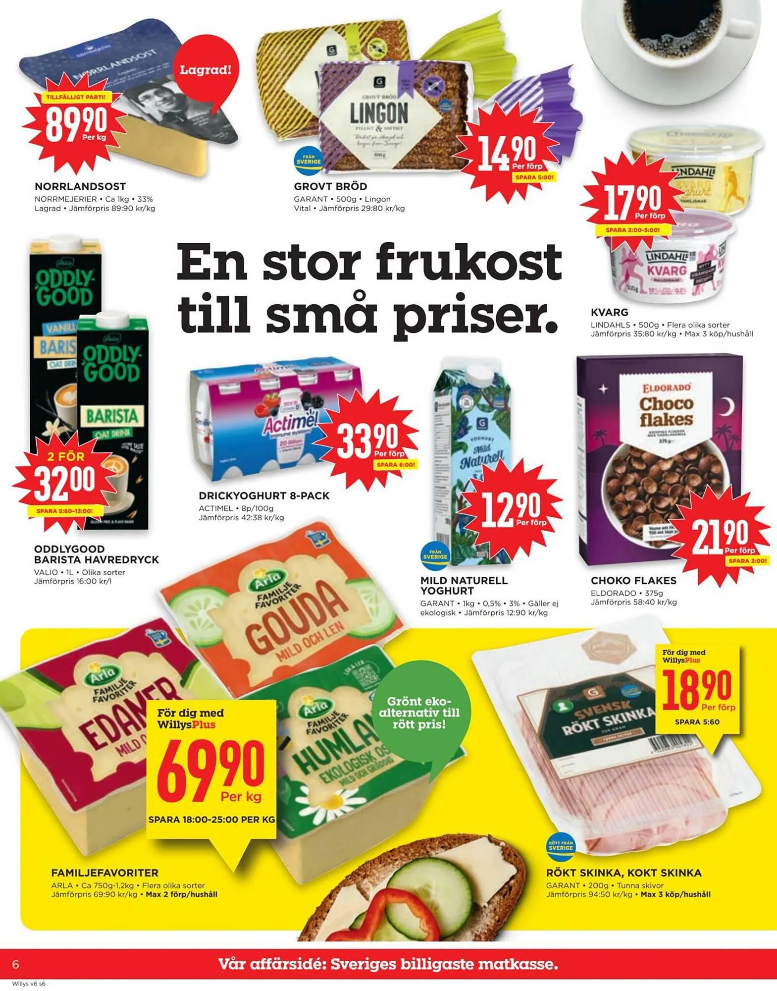 Willys reklamblad från 4 februari till 11 februari 2024 - Reklamblad sidor 6