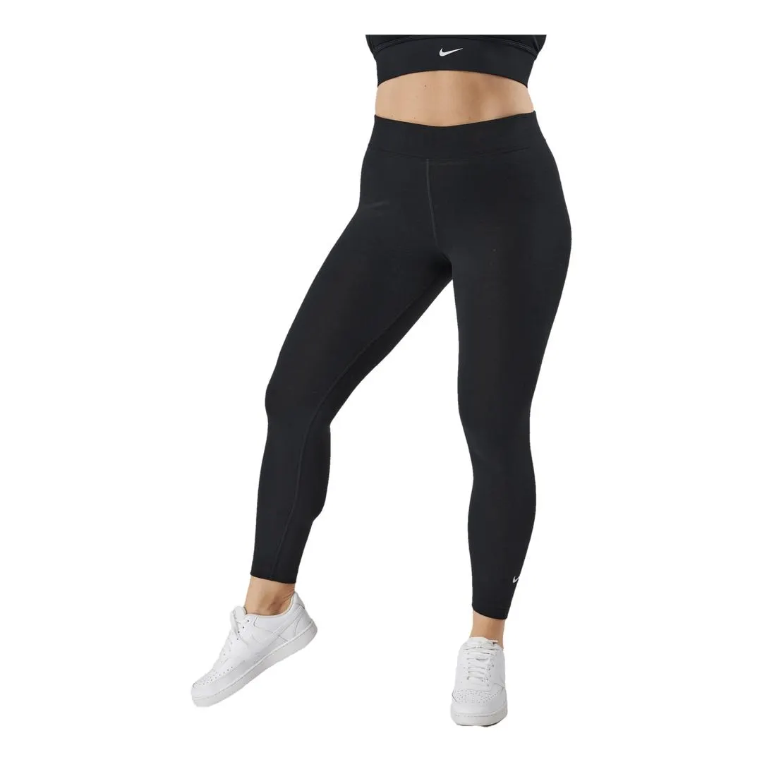 Sportswear Essential Women's 7/8 Mid-Rise Leggings BLACK/WHITE