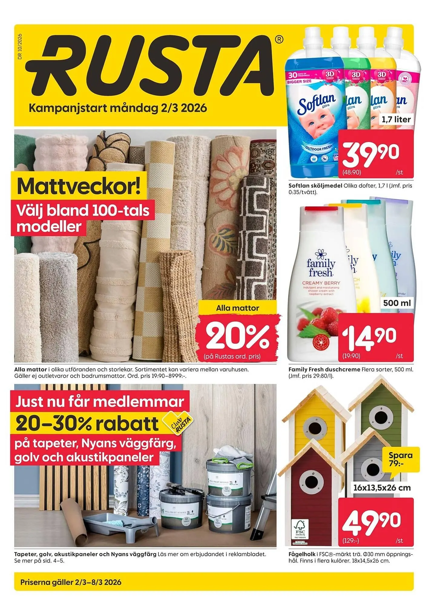 Rusta reklamblad från 2 mars till 8 mars 2026 - Reklamblad sidor 1