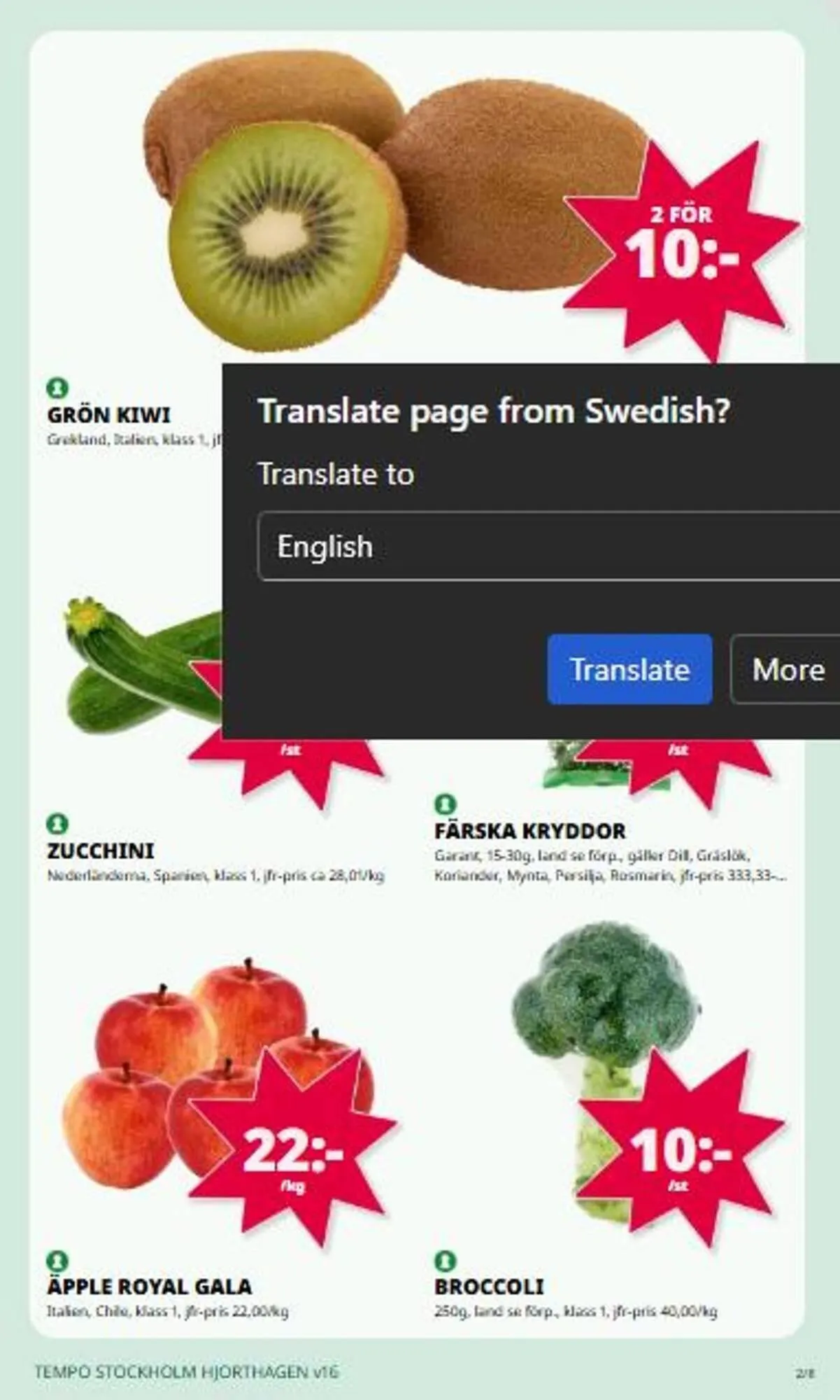 Tempo reklamblad från 13 april till 19 april 2026 - Reklamblad sidor 2