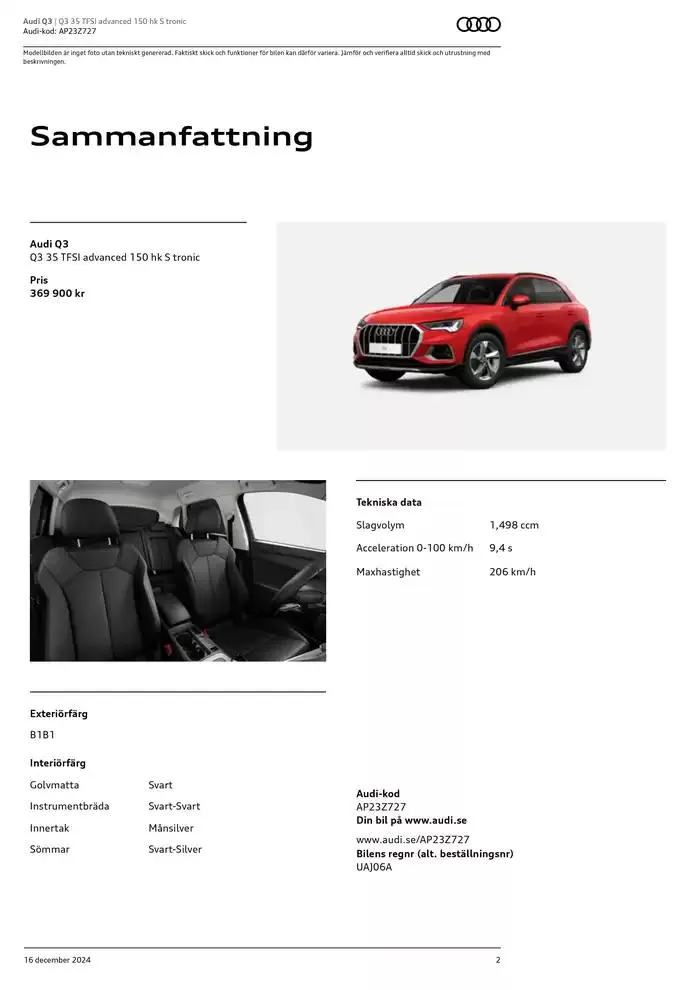 Audi Q3 från 16 december till 16 december 2025 - Reklamblad sidor 2