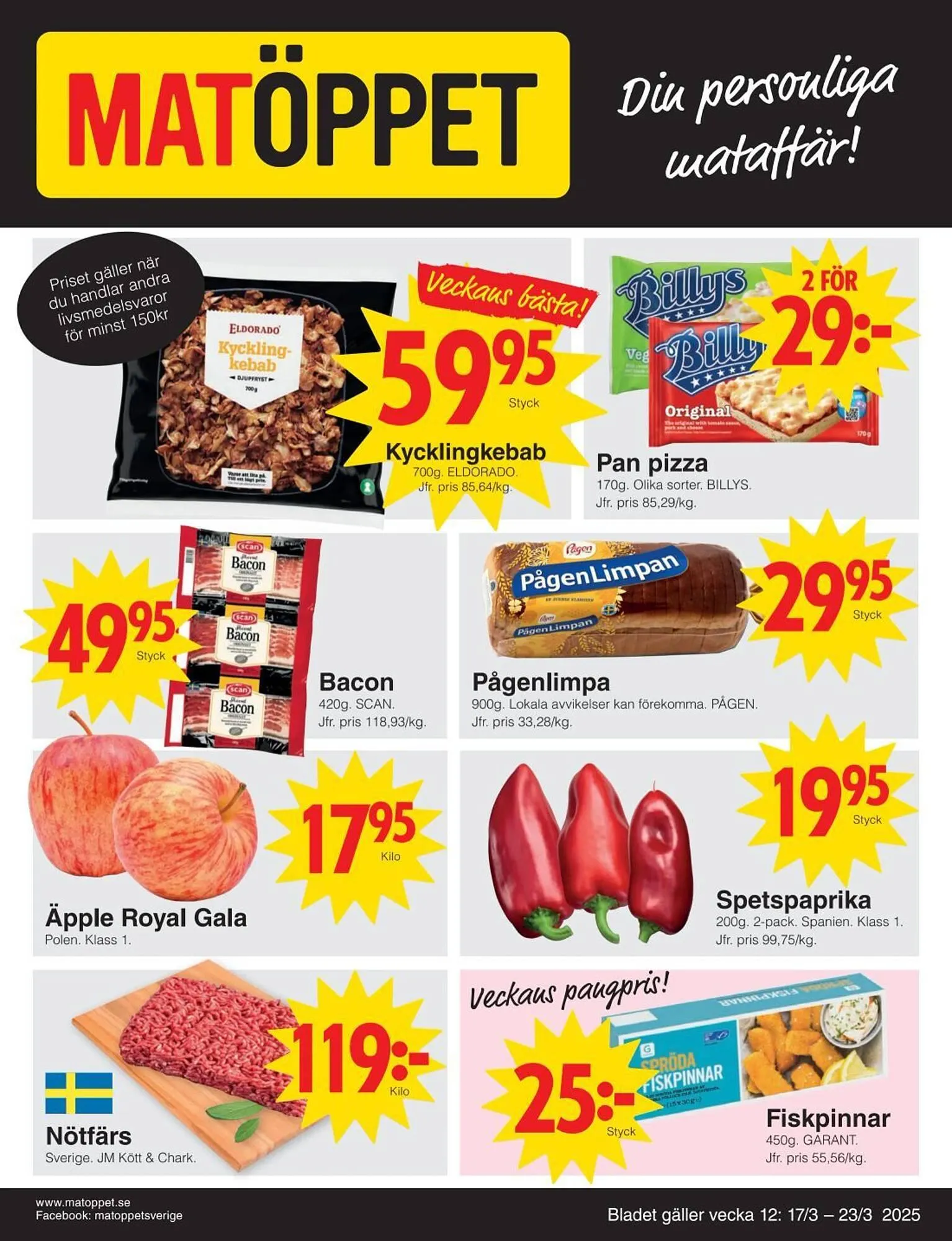 Matöppet reklamblad - 1