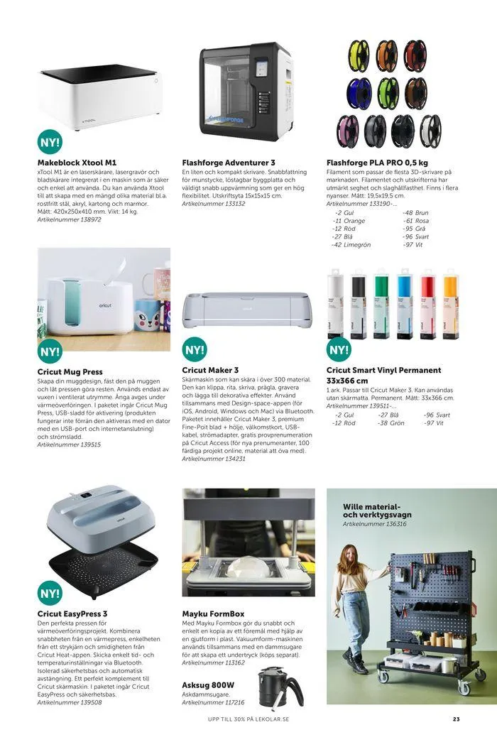 Nyheter och favoriter skola och fritidshem 2024 från 23 februari till 31 december 2024 - Reklamblad sidor 23