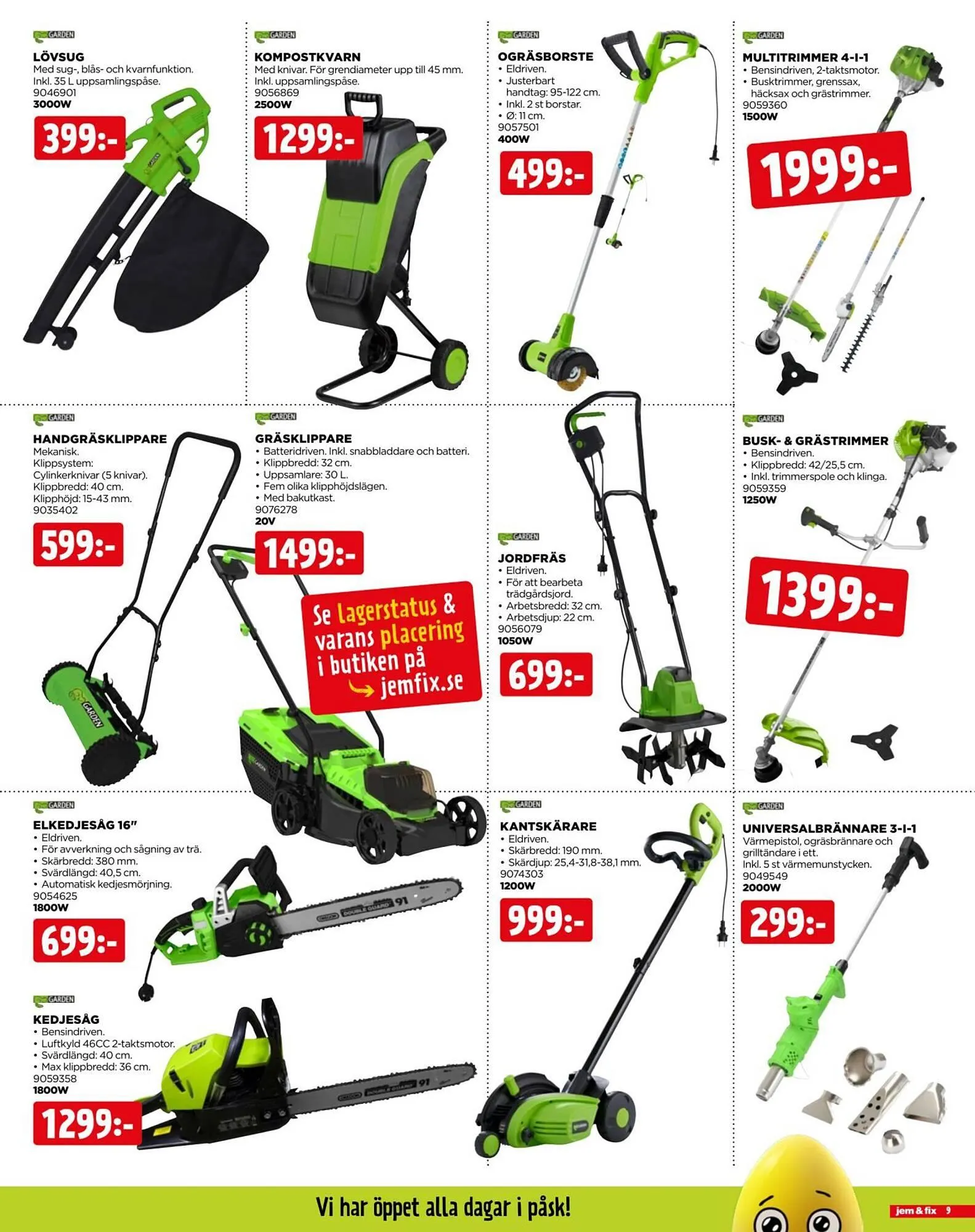 Jem&Fix reklamblad från 30 mars till 6 april 2026 - Reklamblad sidor 9