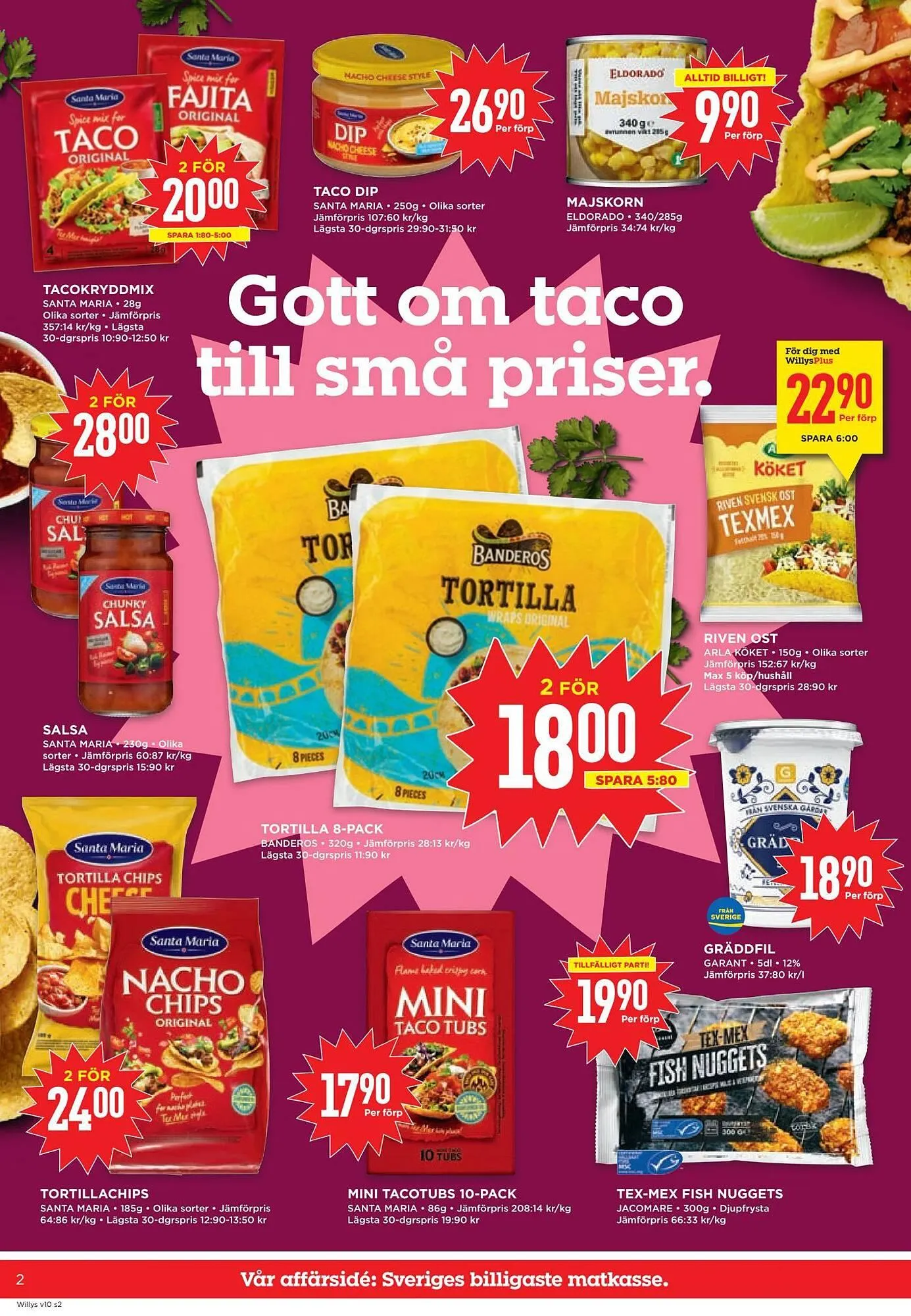 Willys reklamblad från 2 mars till 9 mars 2026 - Reklamblad sidor 2