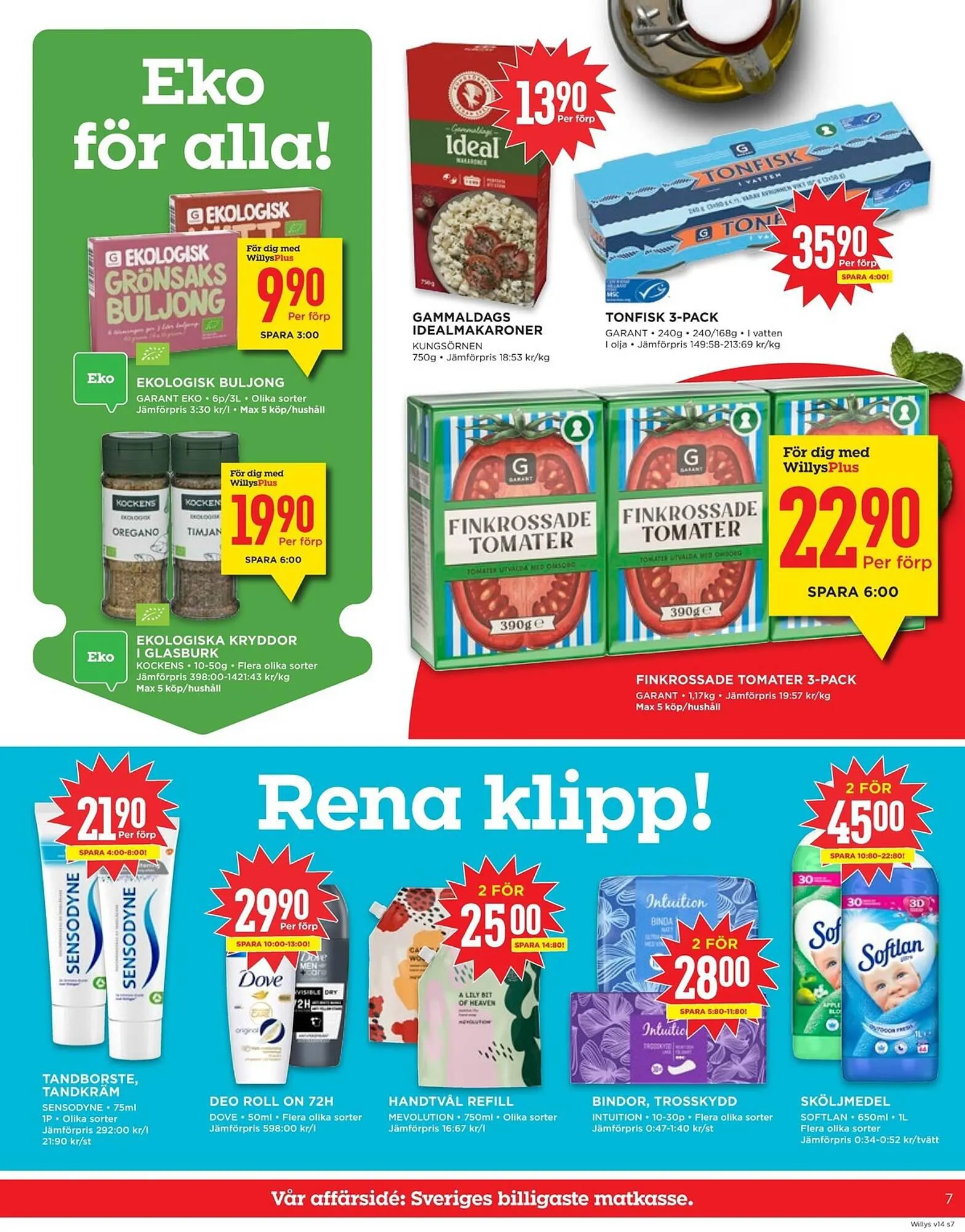 Willys reklamblad från 1 april till 7 april 2024 - Reklamblad sidor 7