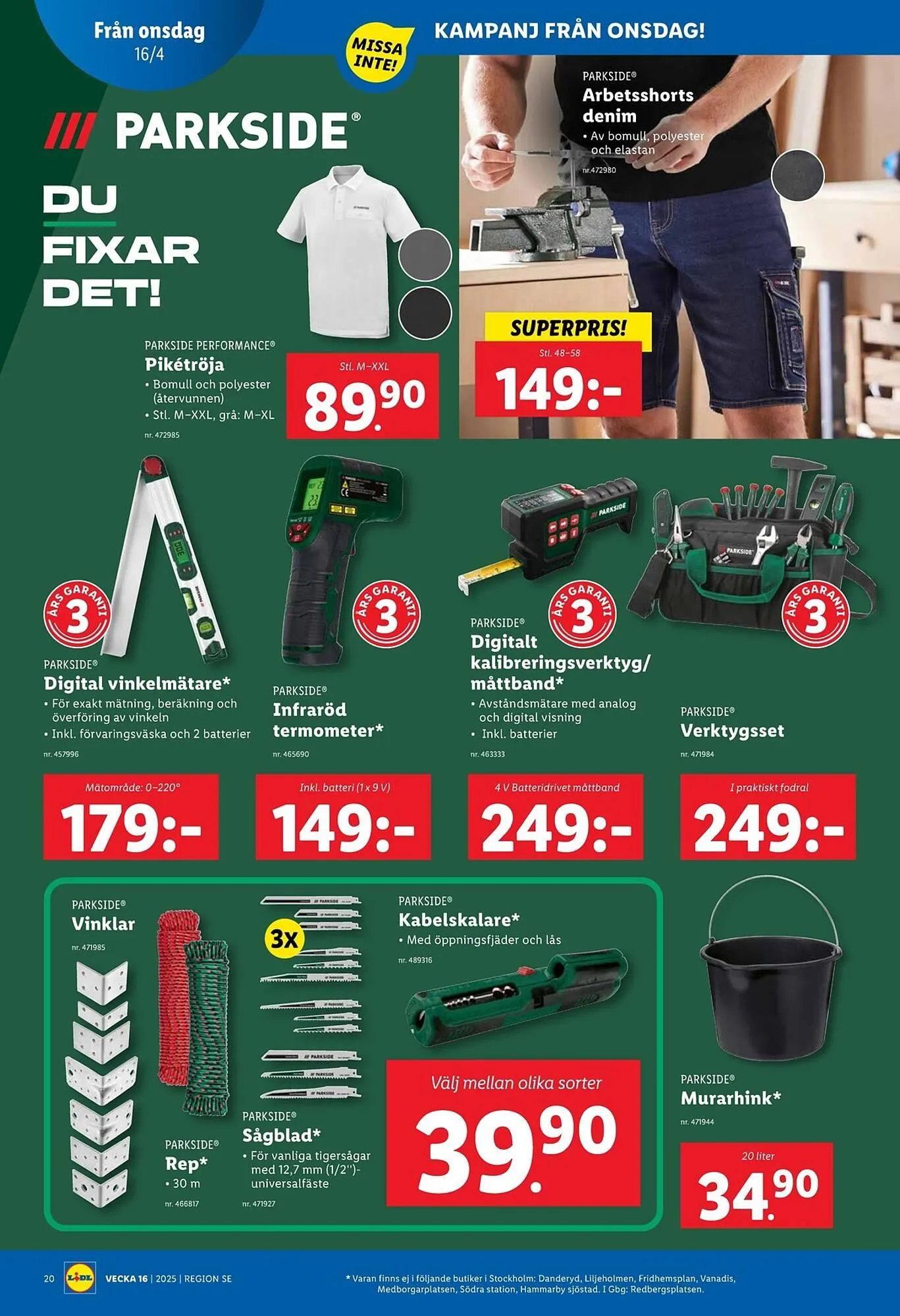 Lidl reklamblad från 14 april till 20 april 2025 - Reklamblad sidor 21