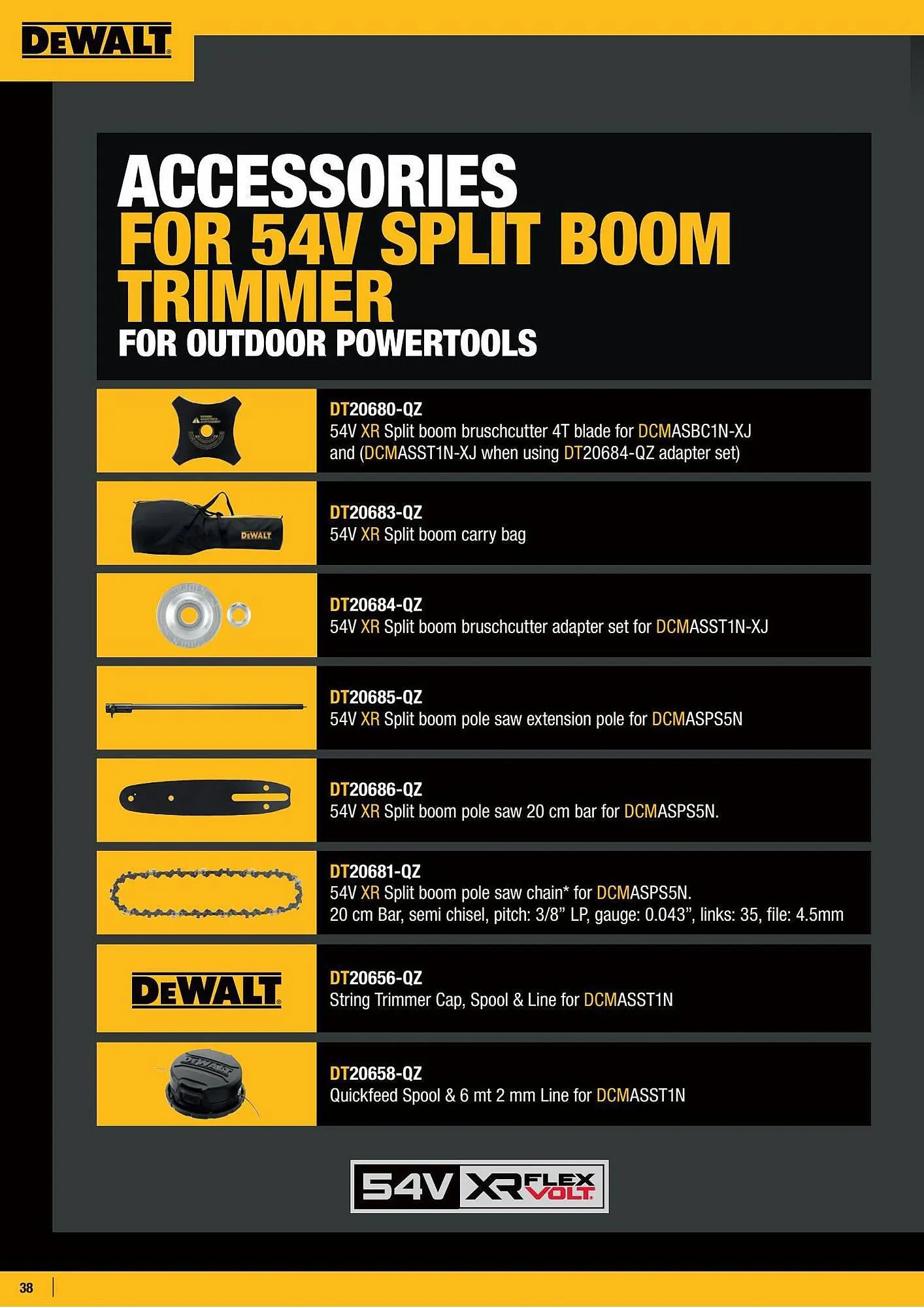 Dewalt reklamblad från 31 augusti till 30 september 2023 - Reklamblad sidor 38