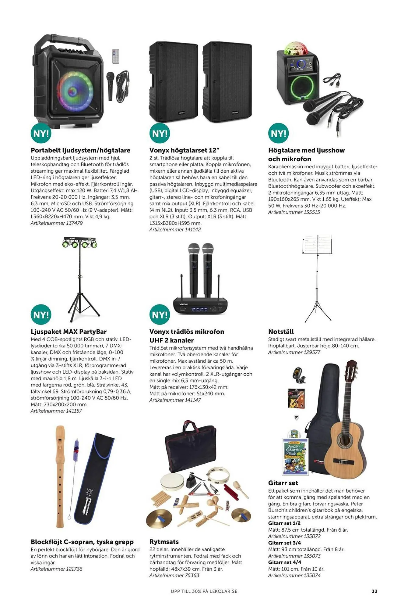 Lekolar reklamblad från 23 februari till 31 december 2024 - Reklamblad sidor 33