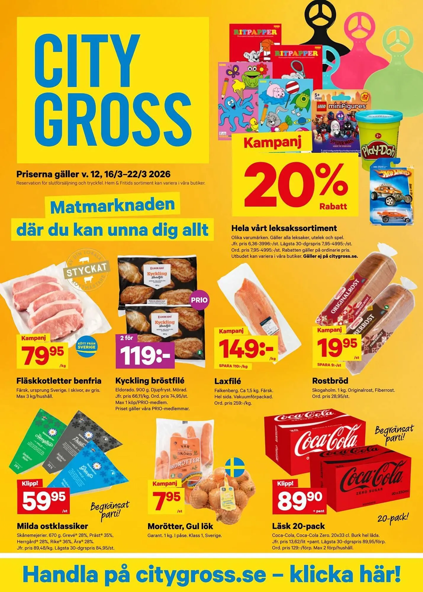 City Gross reklamblad från 16 mars till 23 mars 2026 - Reklamblad sidor 1