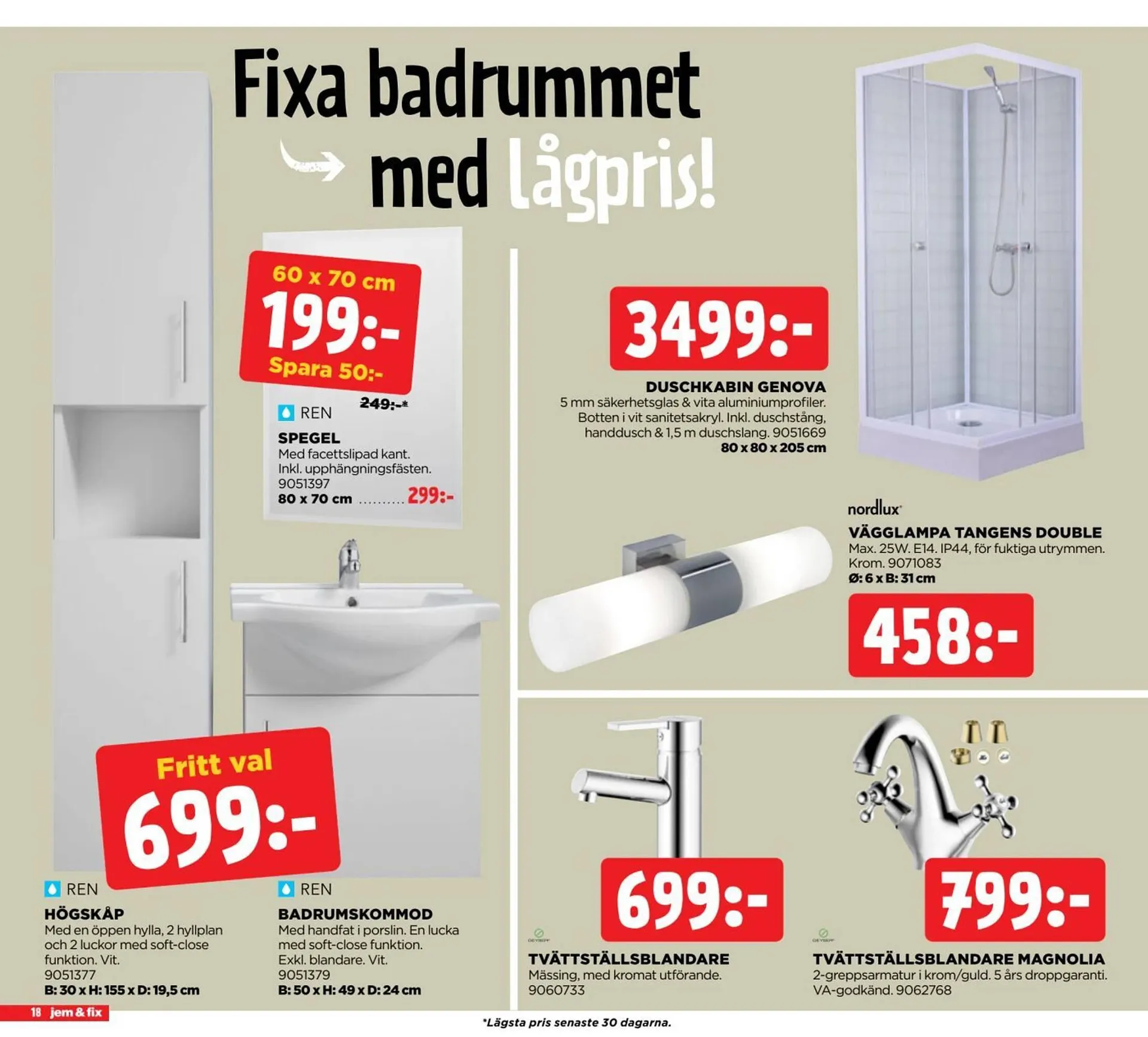 Jem&Fix reklamblad från 20 oktober till 2 november 2025 - Reklamblad sidor 18