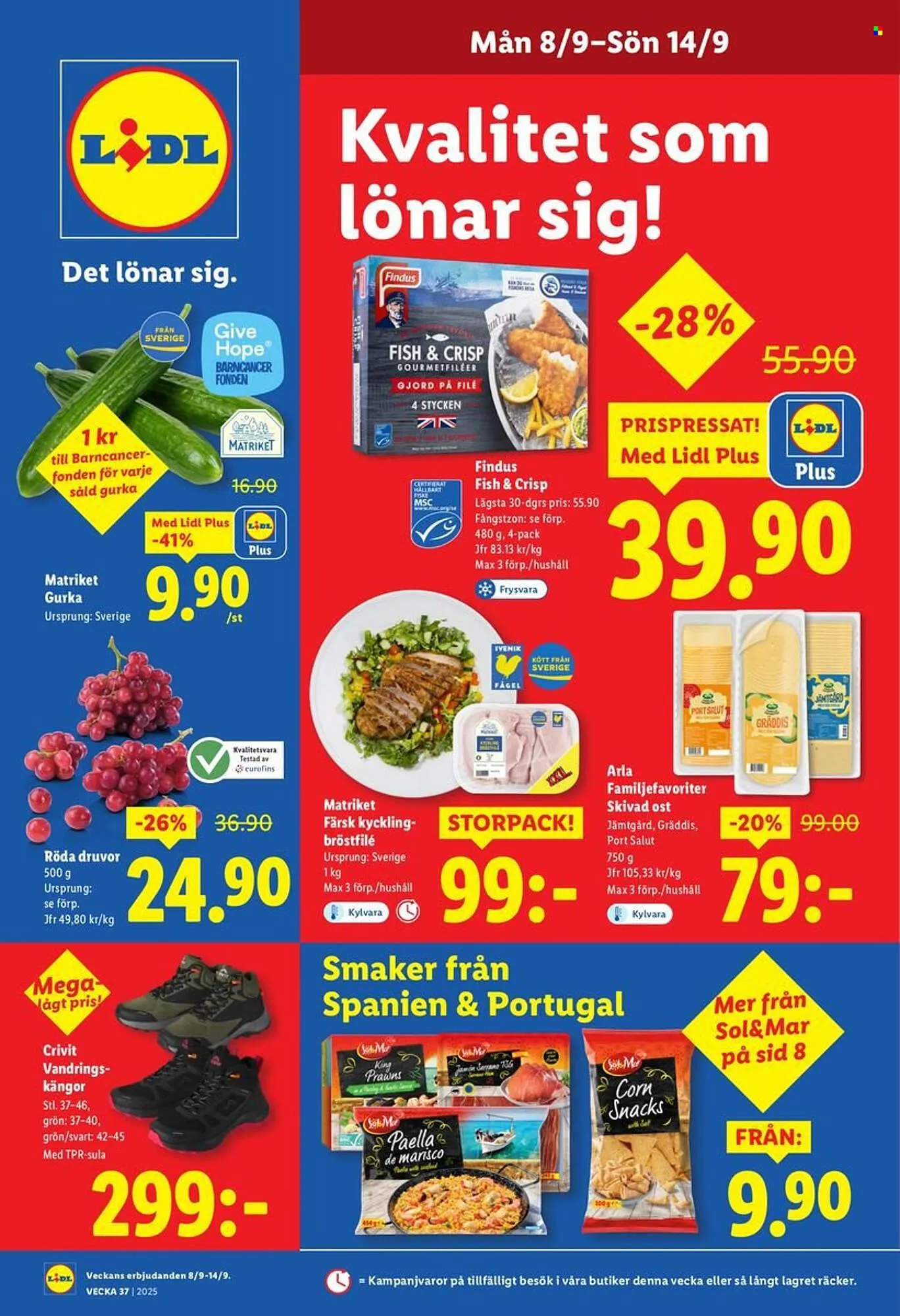Lidl reklamblad från 8 september till 14 september 2025 - Reklamblad sidor 1