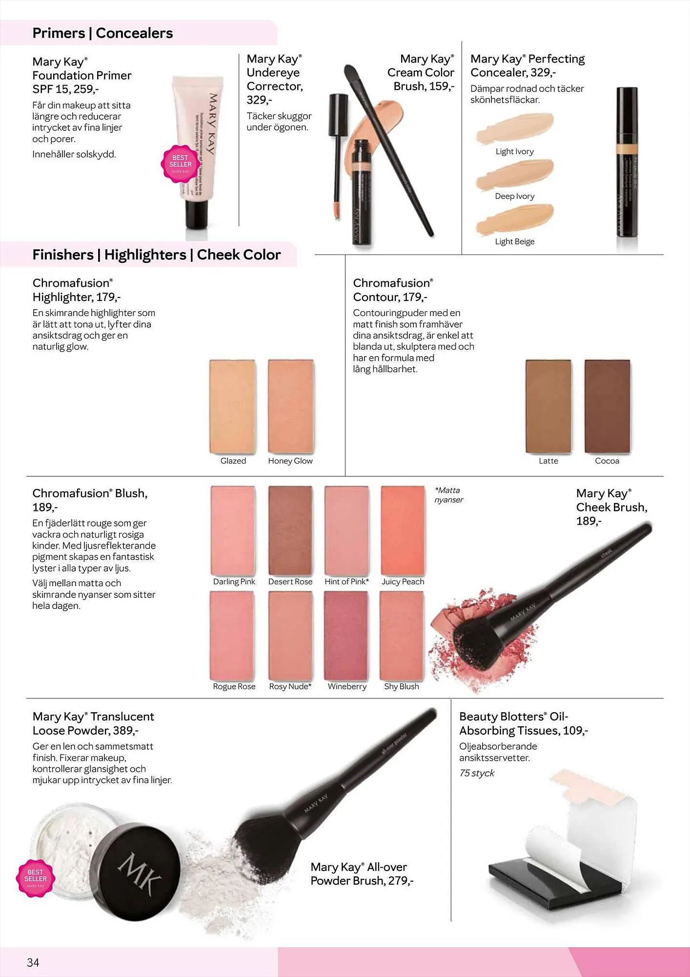Mary Kay reklamblad från 31 maj till 23 september 2023 - Reklamblad sidor 34