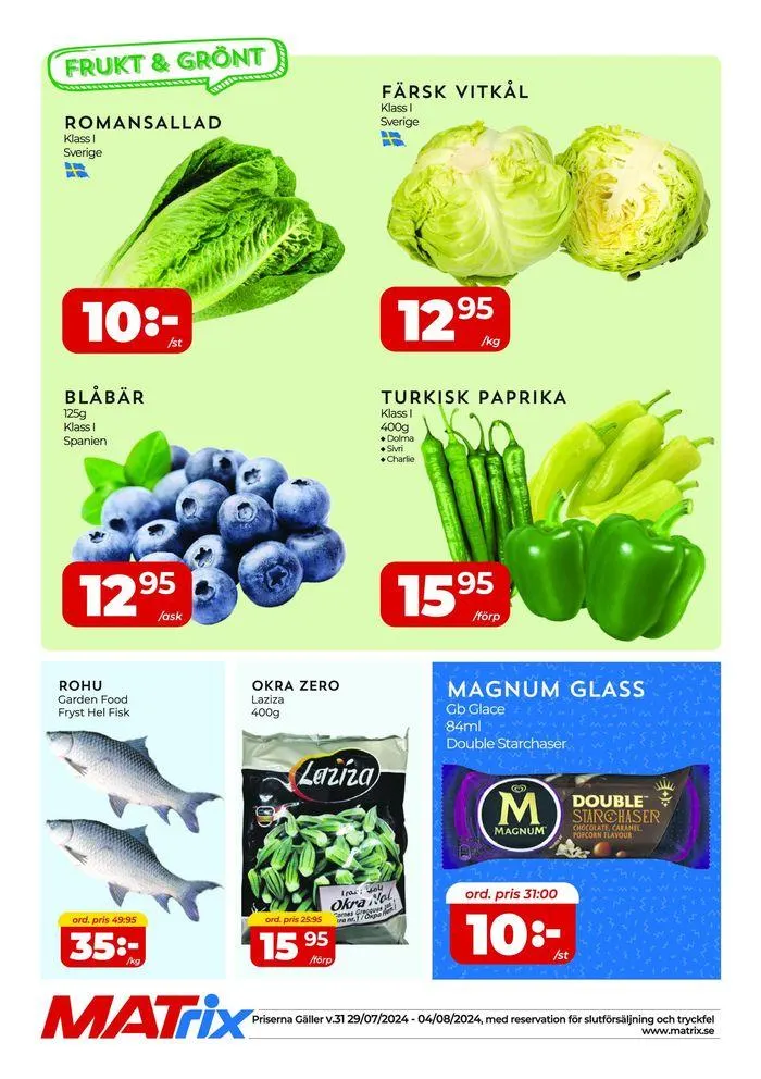 Matrix Veckans Annons från 30 juli till 13 augusti 2024 - Reklamblad sidor 2