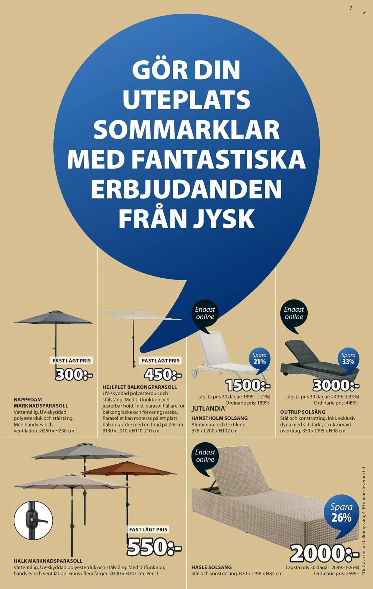 JYSK reklamblad från 26 maj till 1 juni 2025 - Reklamblad sidor 7