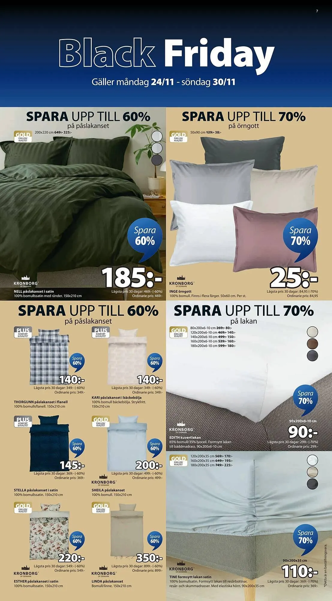 JYSK reklamblad från 24 november till 30 november 2025 - Reklamblad sidor 7