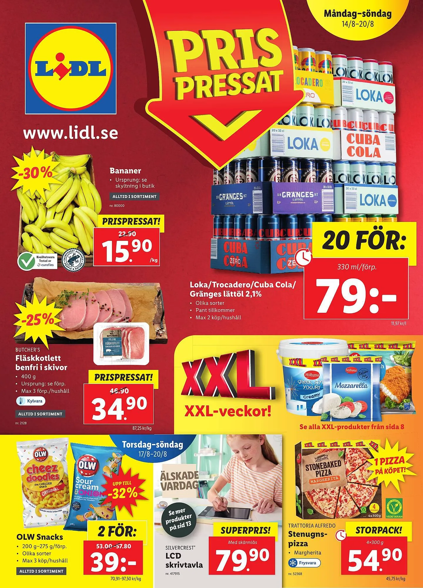 Lidl reklamblad från 14 augusti till 20 augusti 2023 - Reklamblad sidor 1