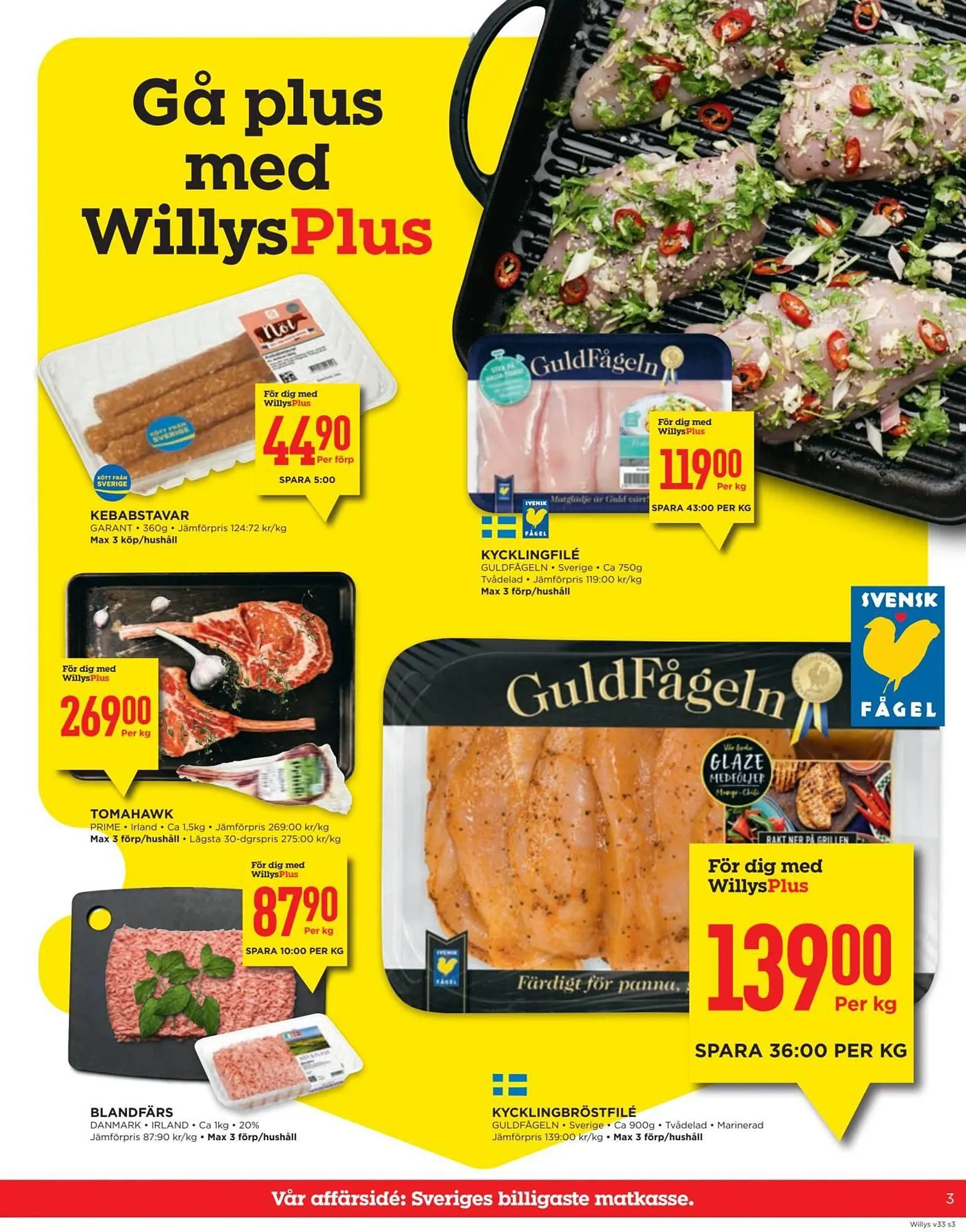 Willys reklamblad från 11 augusti till 17 augusti 2025 - Reklamblad sidor 3
