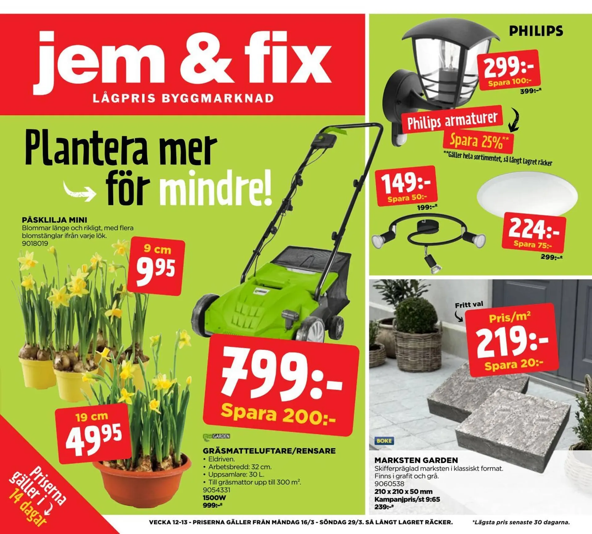 Jem&Fix reklamblad från 16 mars till 30 mars 2026 - Reklamblad sidor 1
