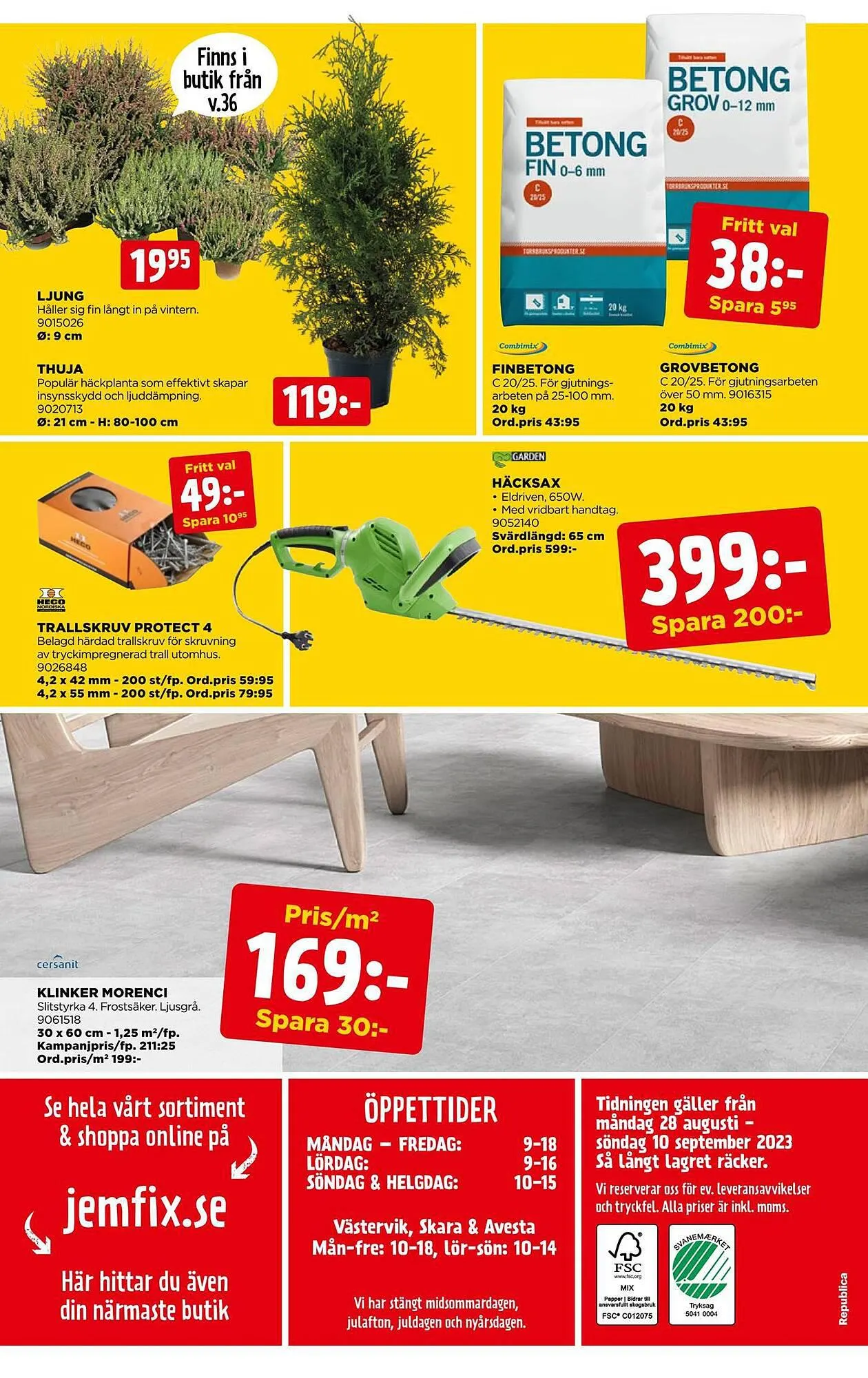Jem&Fix reklamblad från 27 augusti till 10 september 2023 - Reklamblad sidor 12
