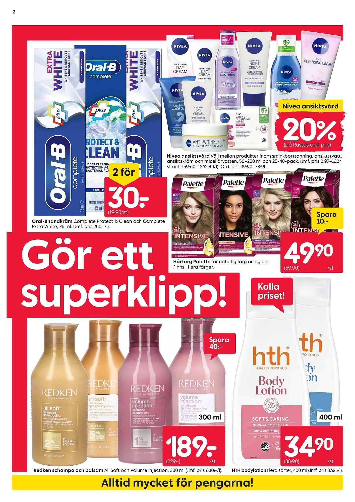 Rusta reklamblad från 4 augusti till 10 augusti 2025 - Reklamblad sidor 2