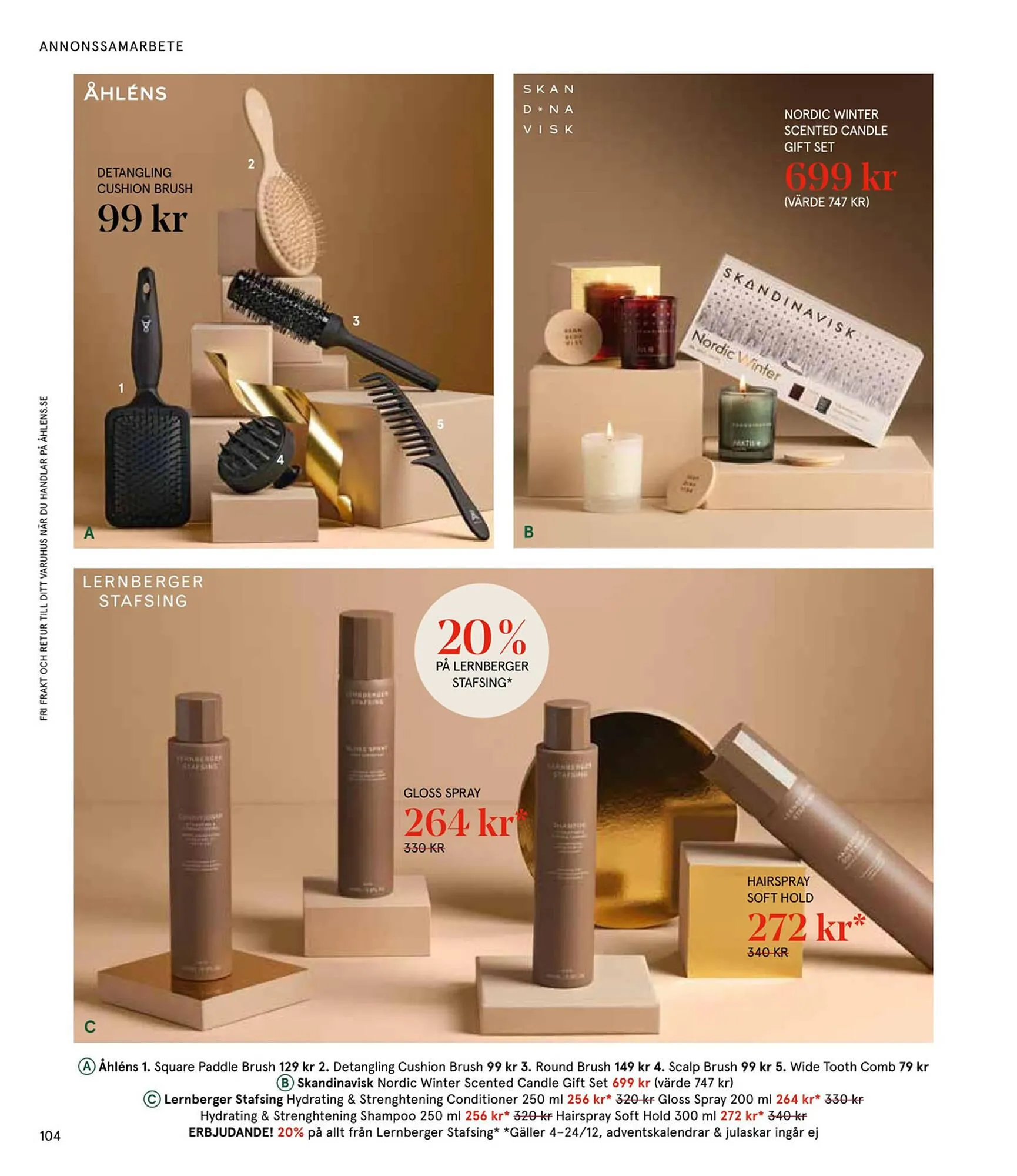 Åhléns reklamblad från 25 november till 24 december 2024 - Reklamblad sidor 104