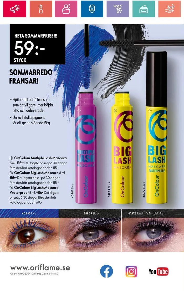 Oriflame reklamblad från 20 juni till 4 juli 2024 - Reklamblad sidor 166