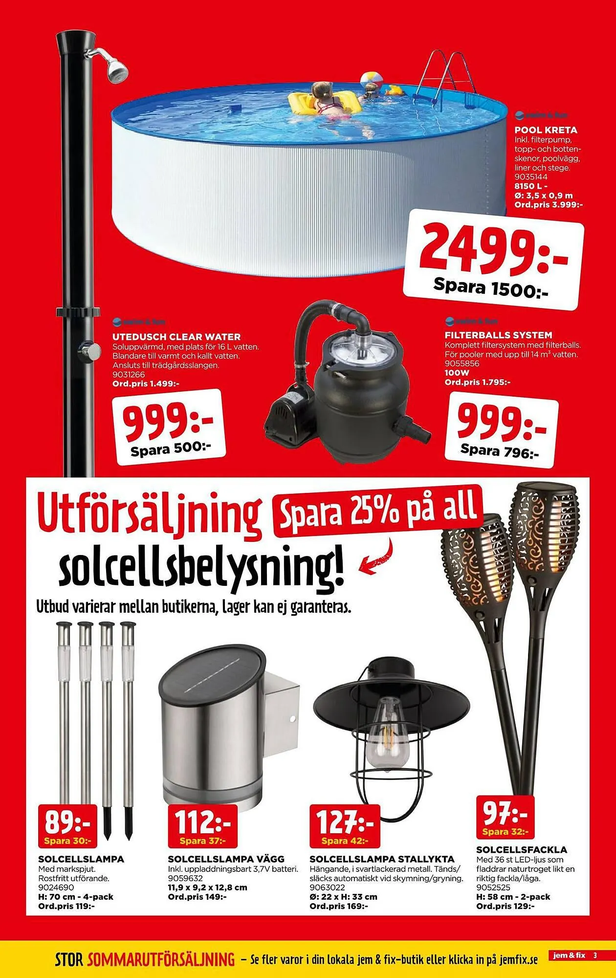 Jem&Fix reklamblad från 6 augusti till 20 augusti 2023 - Reklamblad sidor 3